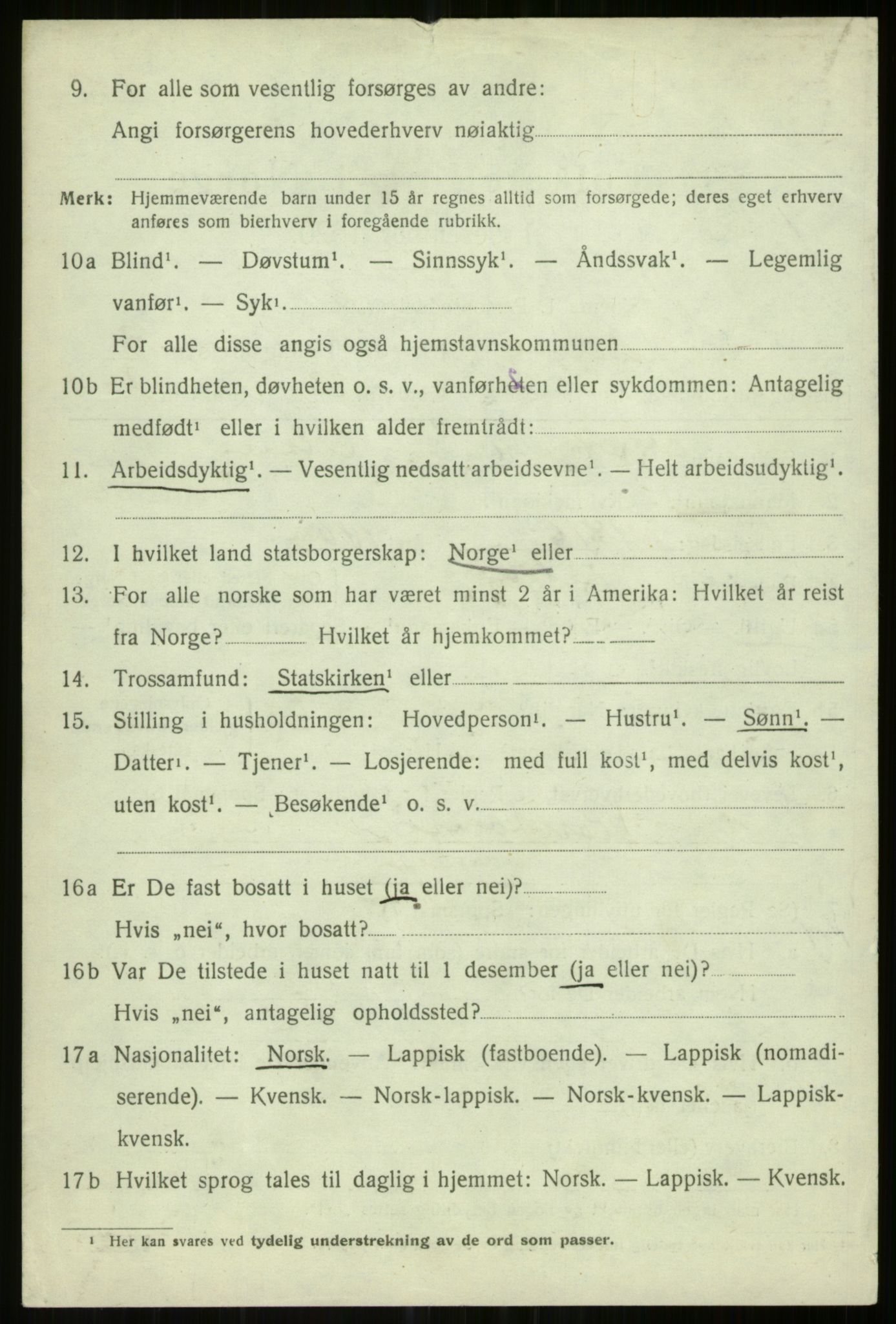 SATØ, 1920 census for Helgøy, 1920, p. 3230
