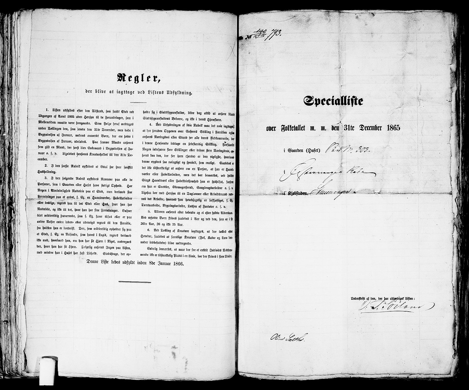 RA, 1865 census for Stavanger, 1865, p. 1619