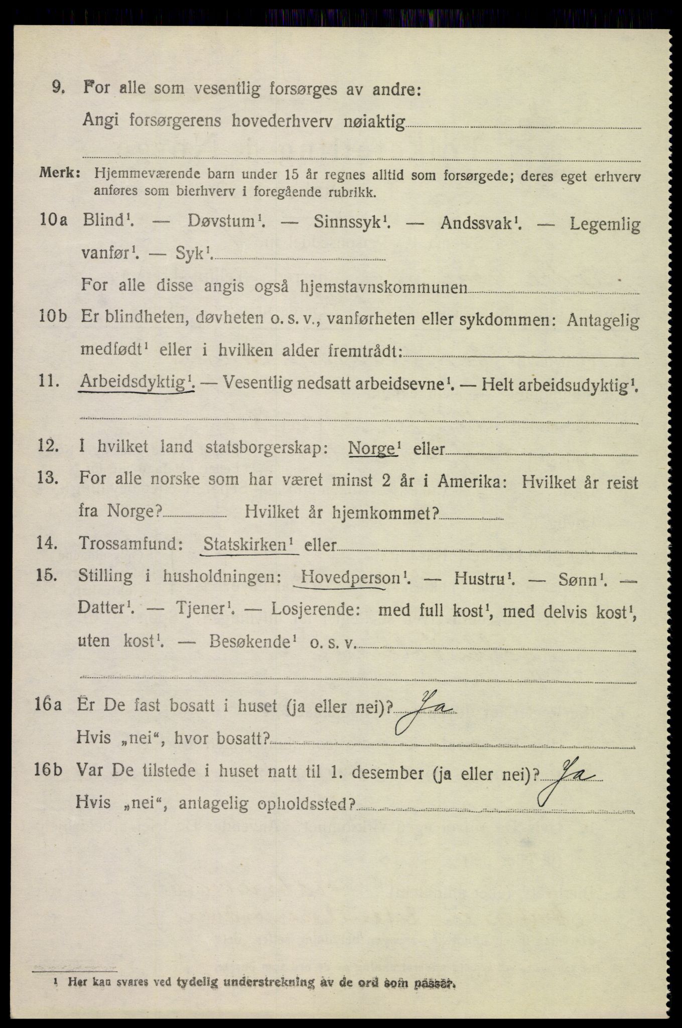 SAH, 1920 census for Nord-Fron, 1920, p. 4909