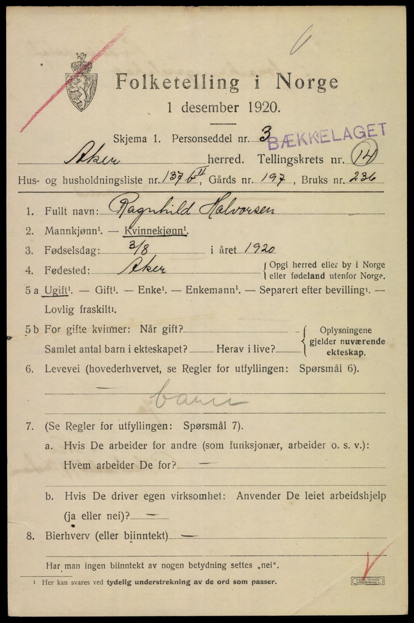 SAO, 1920 census for Aker, 1920, p. 81728