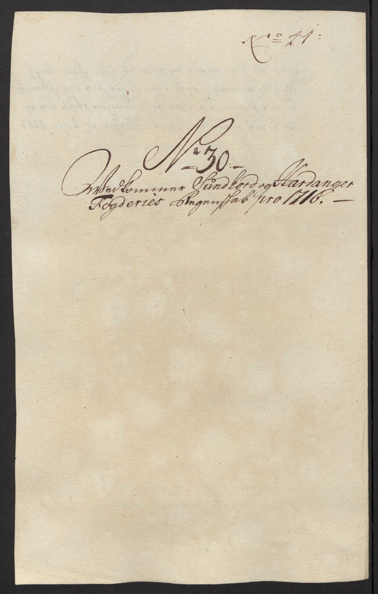 Rentekammeret inntil 1814, Reviderte regnskaper, Fogderegnskap, RA/EA-4092/R48/L2992: Fogderegnskap Sunnhordland og Hardanger, 1716, p. 150