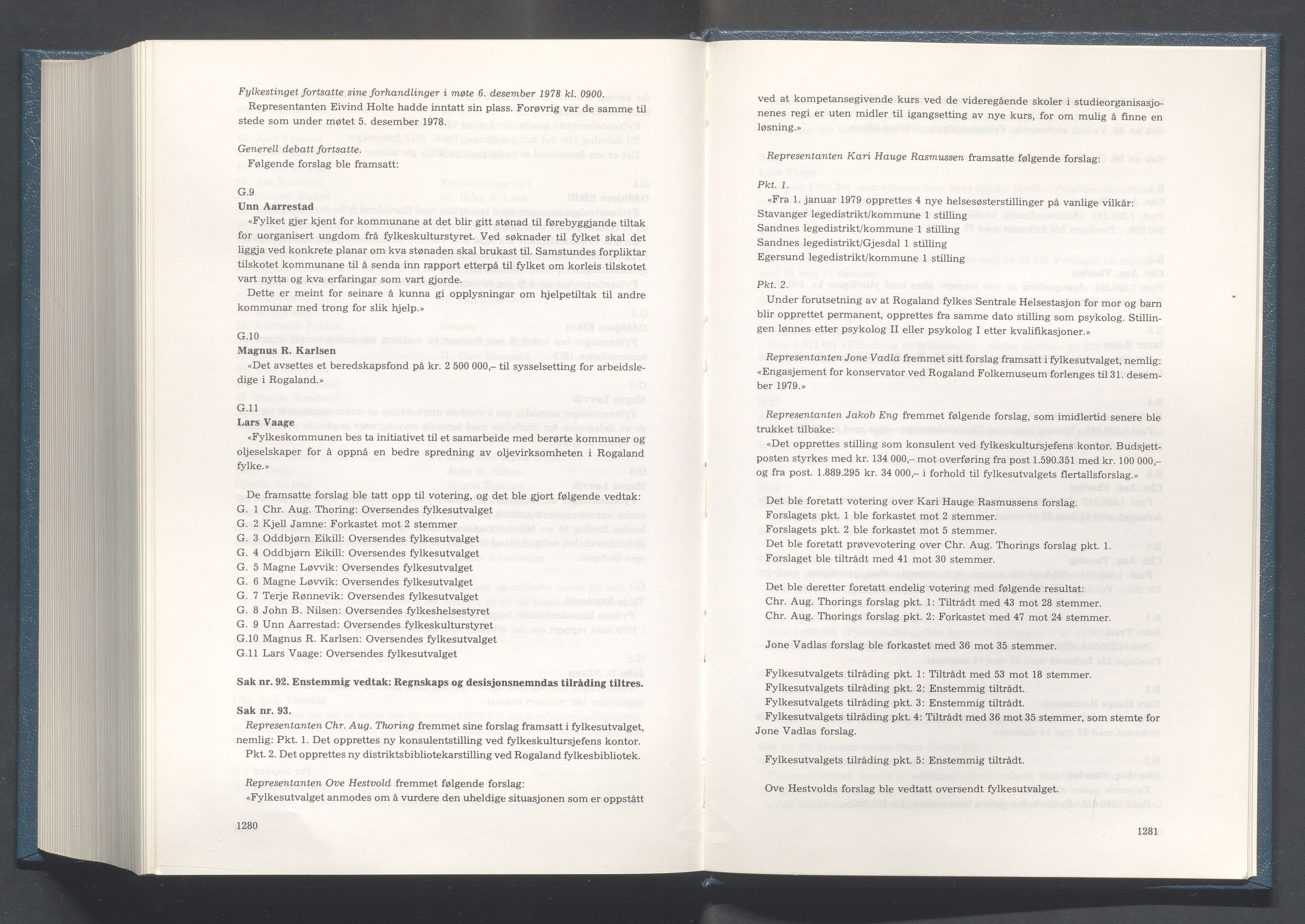 Rogaland fylkeskommune - Fylkesrådmannen , IKAR/A-900/A/Aa/Aaa/L0098: Møtebok , 1978, p. 1280-1281