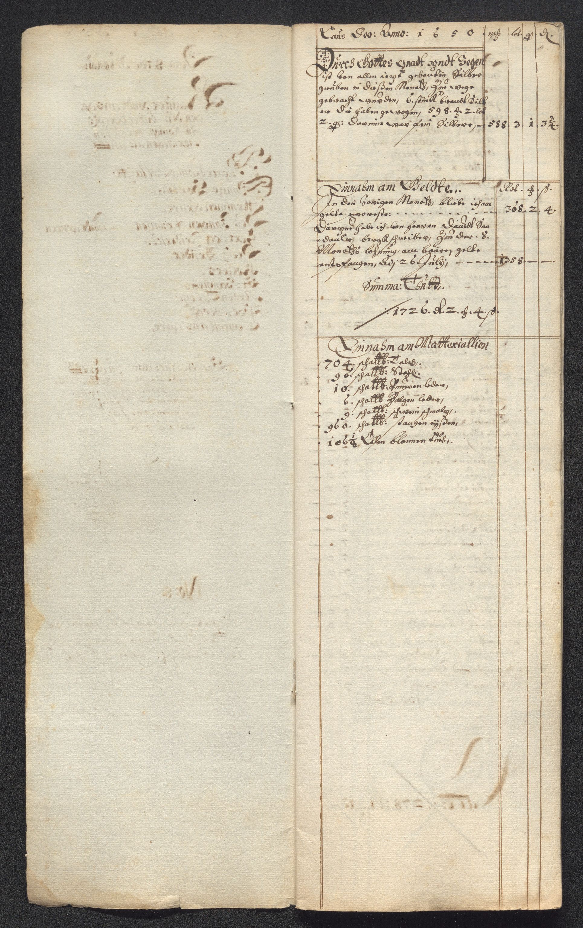 Kongsberg Sølvverk 1623-1816, AV/SAKO-EA-3135/001/D/Dc/Dcd/L0024: Utgiftsregnskap for gruver m.m. , 1650, p. 171