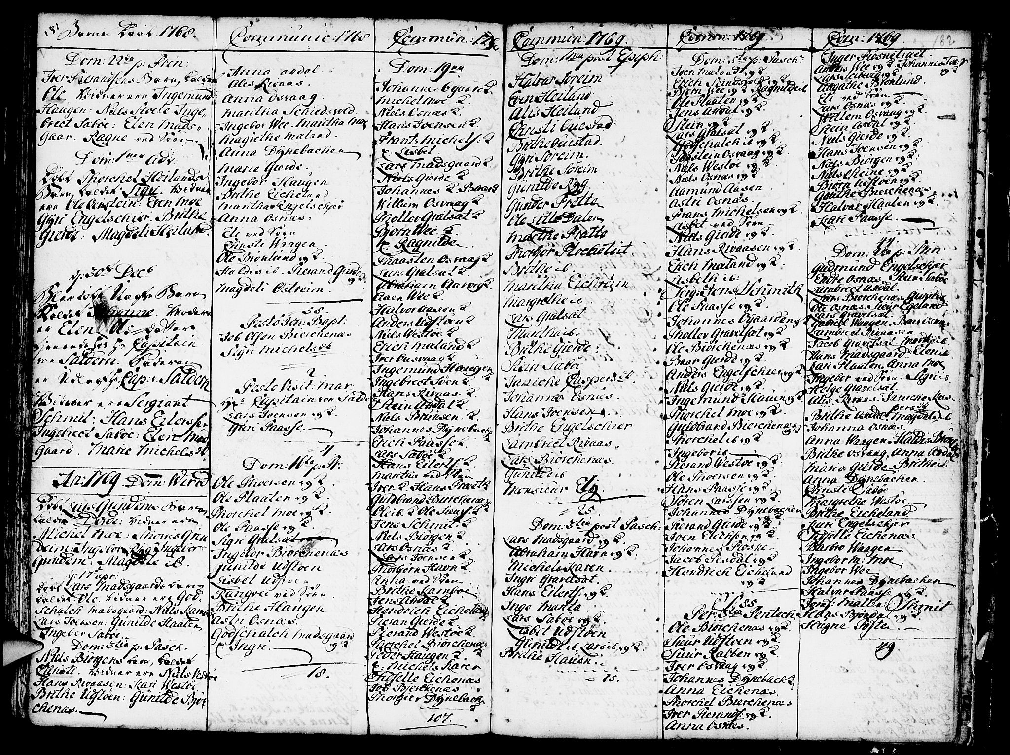 Etne sokneprestembete, AV/SAB-A-75001/H/Haa: Parish register (official) no. A 3 /3, 1755-1782, p. 182