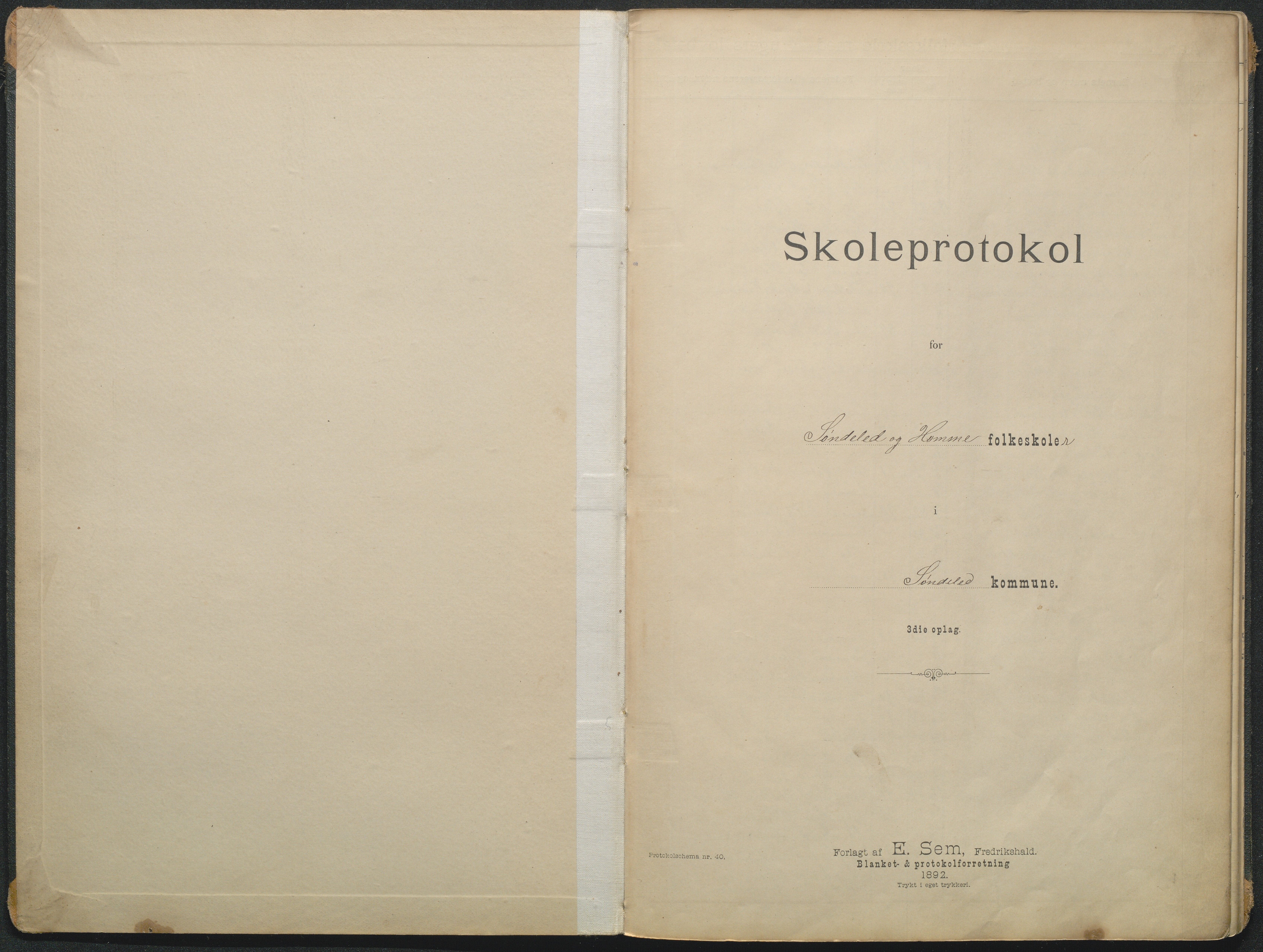 Søndeled kommune, AAKS/KA0913-PK/1/05/05f/L0006: skoleprotokoll, 1895-1901