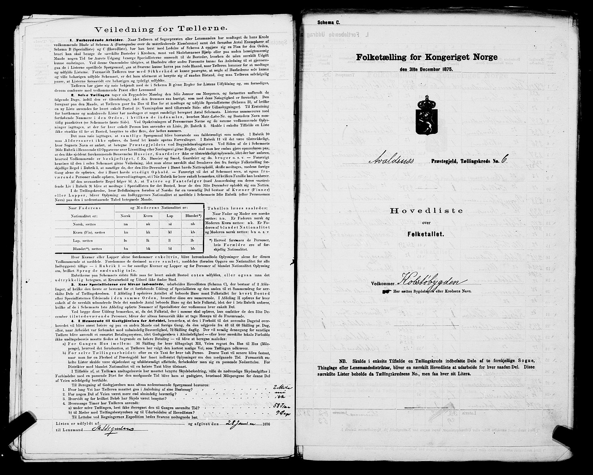 SAST, 1875 census for 1147L Avaldsnes/Avaldsnes og Kopervik, 1875, p. 21
