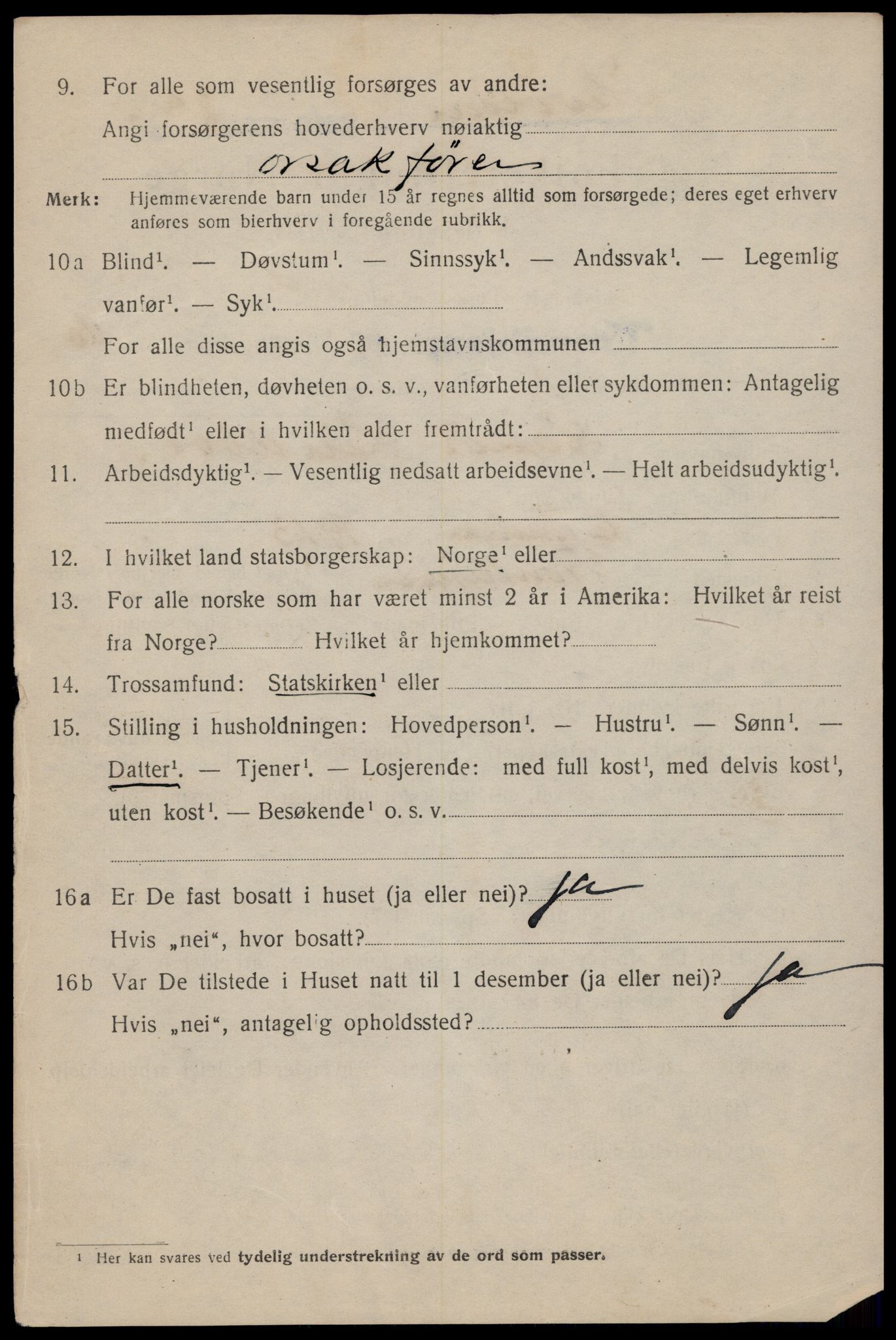SAT, 1920 census for Trondheim, 1920, p. 44849
