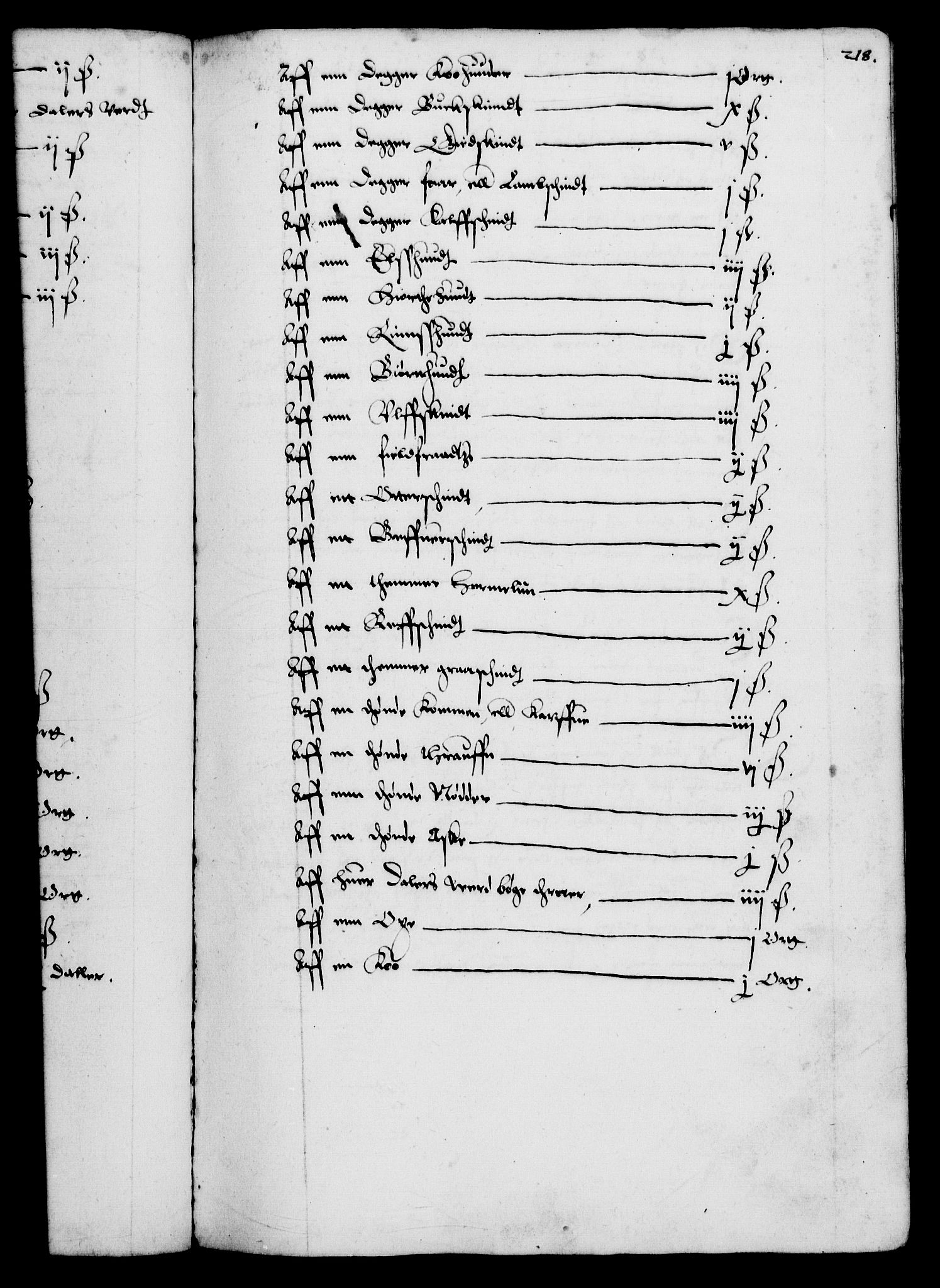 Danske Kanselli 1572-1799, AV/RA-EA-3023/F/Fc/Fca/Fcaa/L0002: Norske registre (mikrofilm), 1588-1596, p. 218a