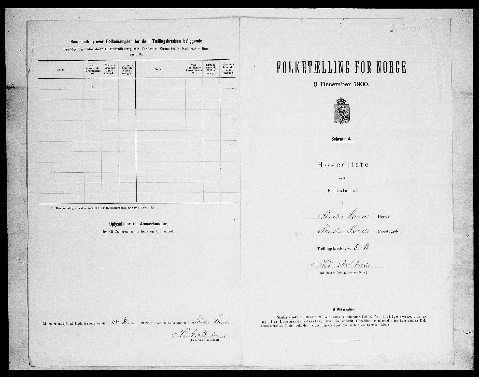 SAH, 1900 census for Søndre Land, 1900, p. 35