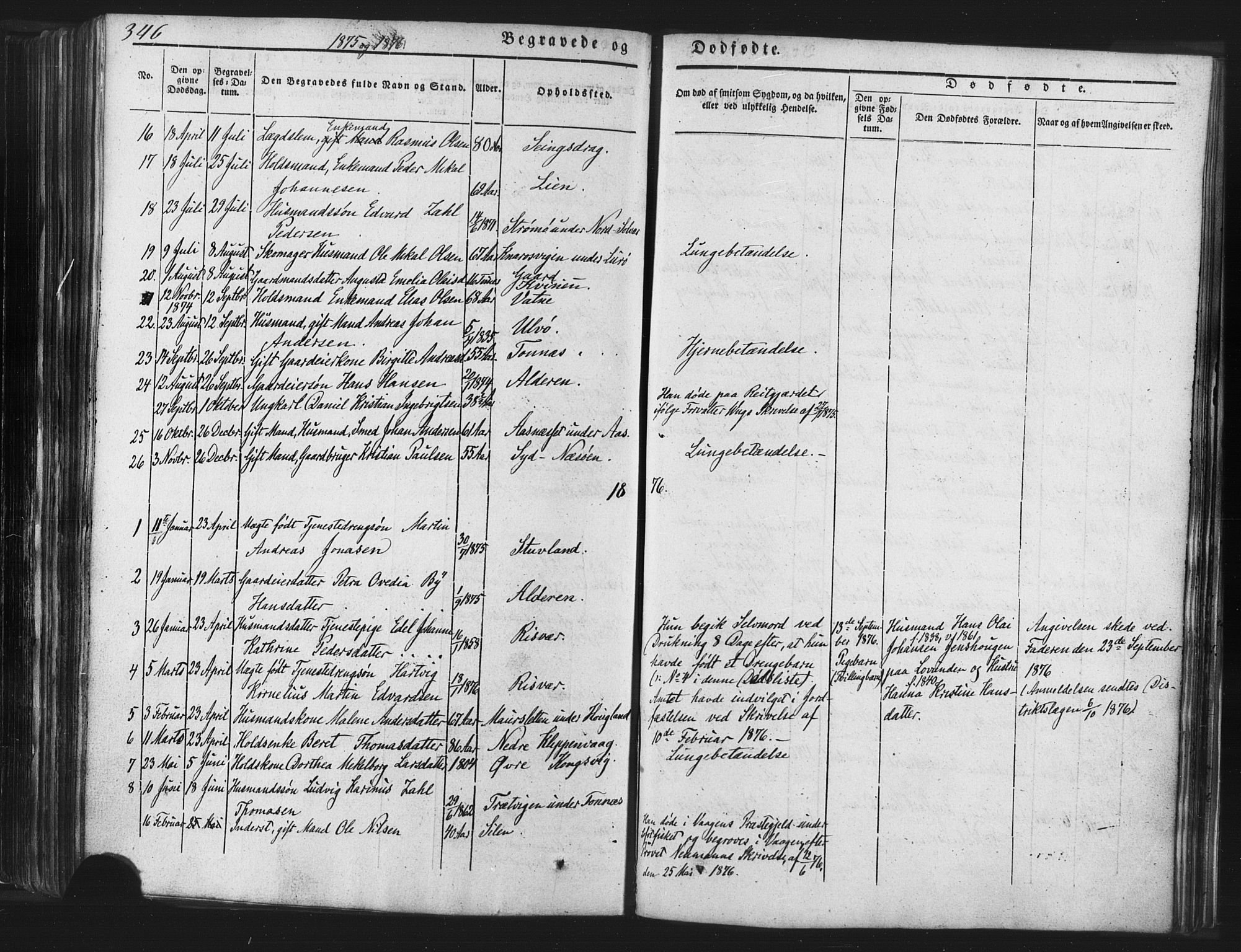 Ministerialprotokoller, klokkerbøker og fødselsregistre - Nordland, SAT/A-1459/839/L0567: Parish register (official) no. 839A04, 1863-1879, p. 346