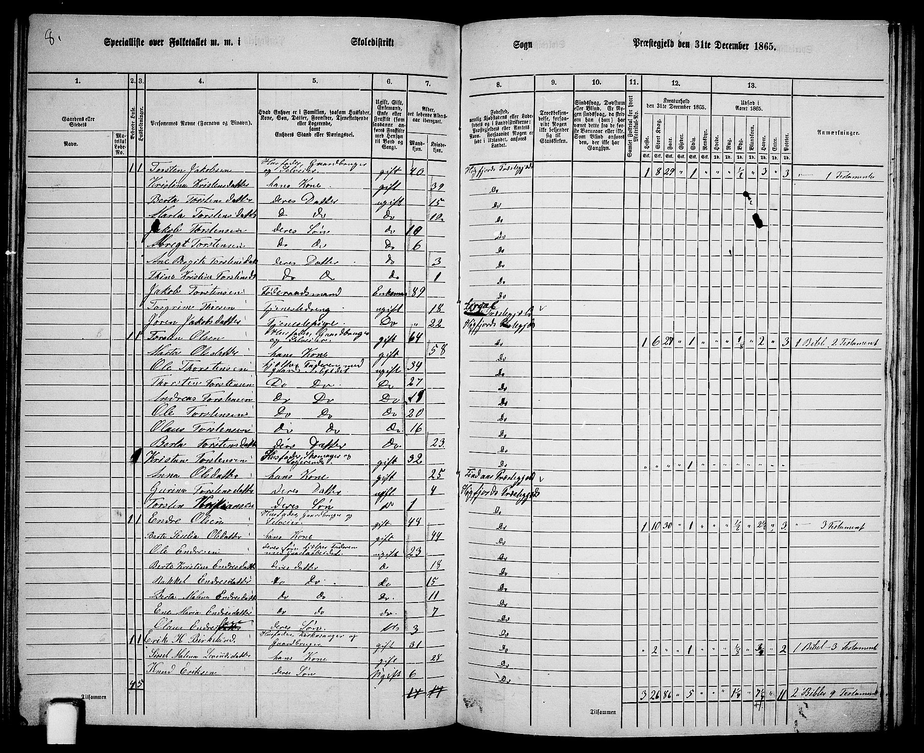 RA, 1865 census for Høgsfjord, 1865, p. 105