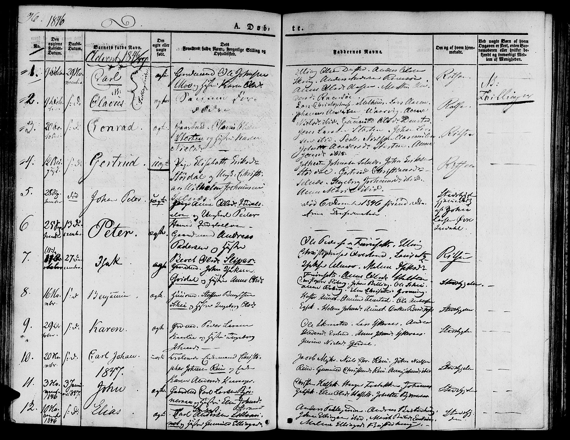 Ministerialprotokoller, klokkerbøker og fødselsregistre - Sør-Trøndelag, SAT/A-1456/646/L0610: Parish register (official) no. 646A08, 1837-1847, p. 96