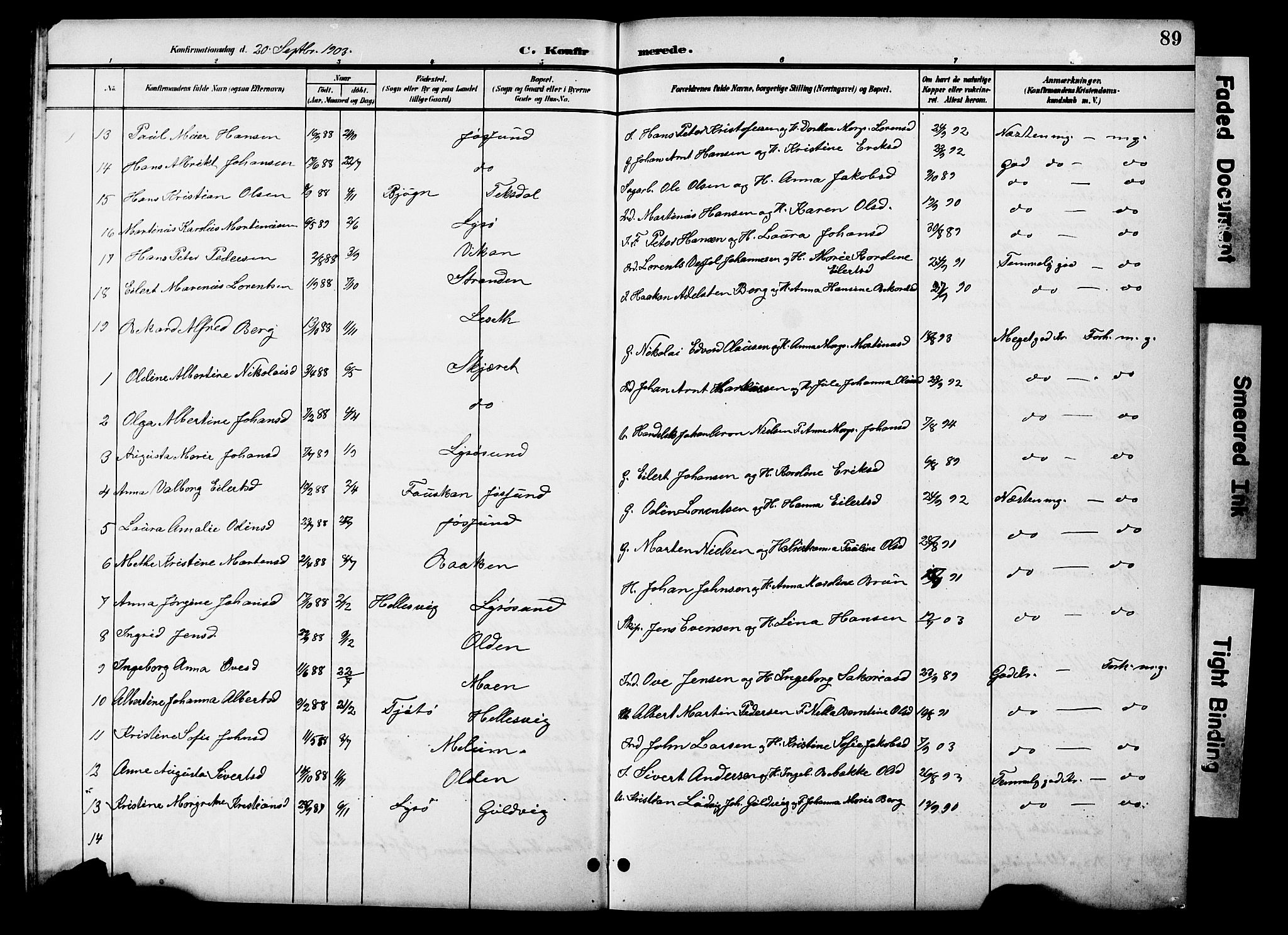 Ministerialprotokoller, klokkerbøker og fødselsregistre - Sør-Trøndelag, SAT/A-1456/654/L0666: Parish register (copy) no. 654C02, 1901-1925, p. 89