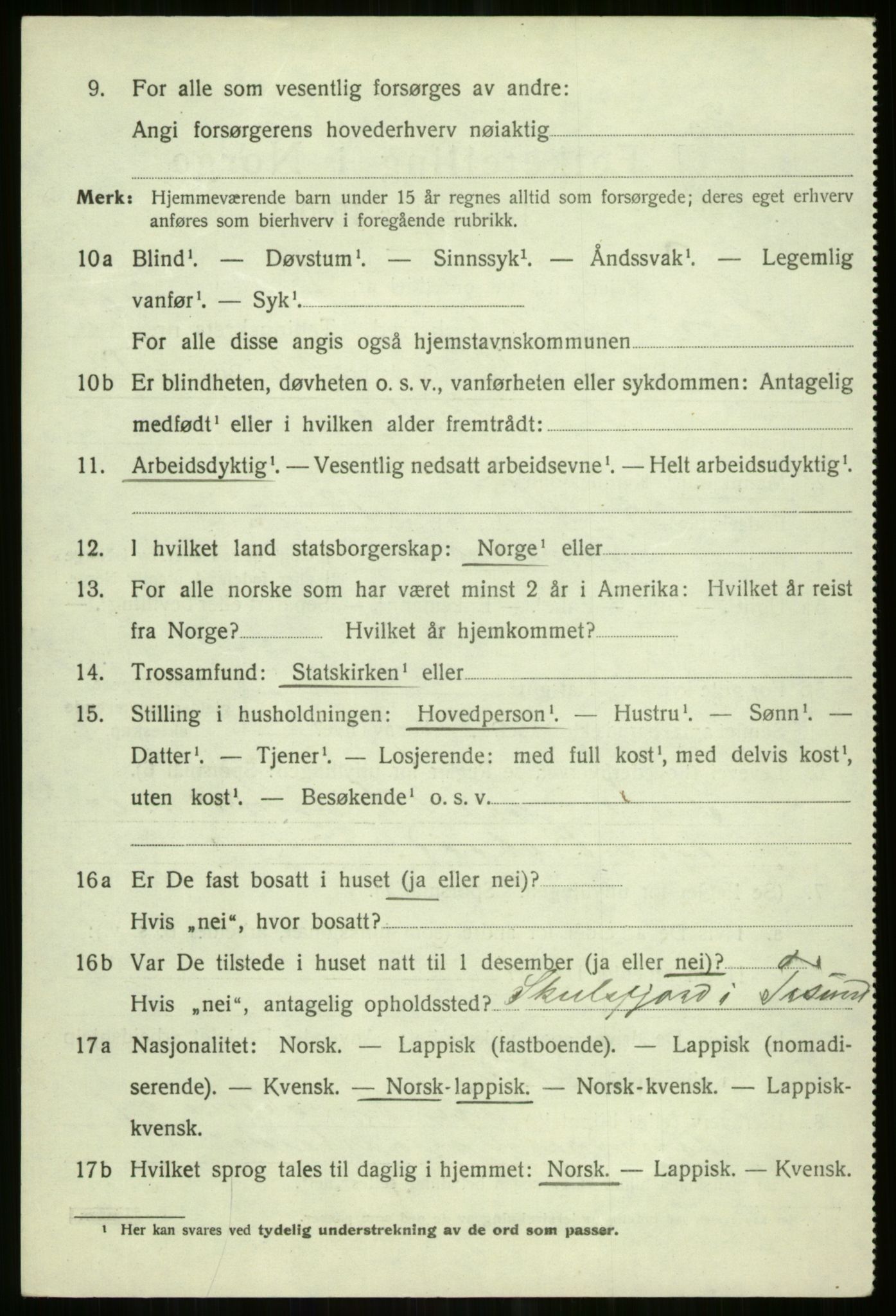SATØ, 1920 census for Tromsøysund, 1920, p. 11511