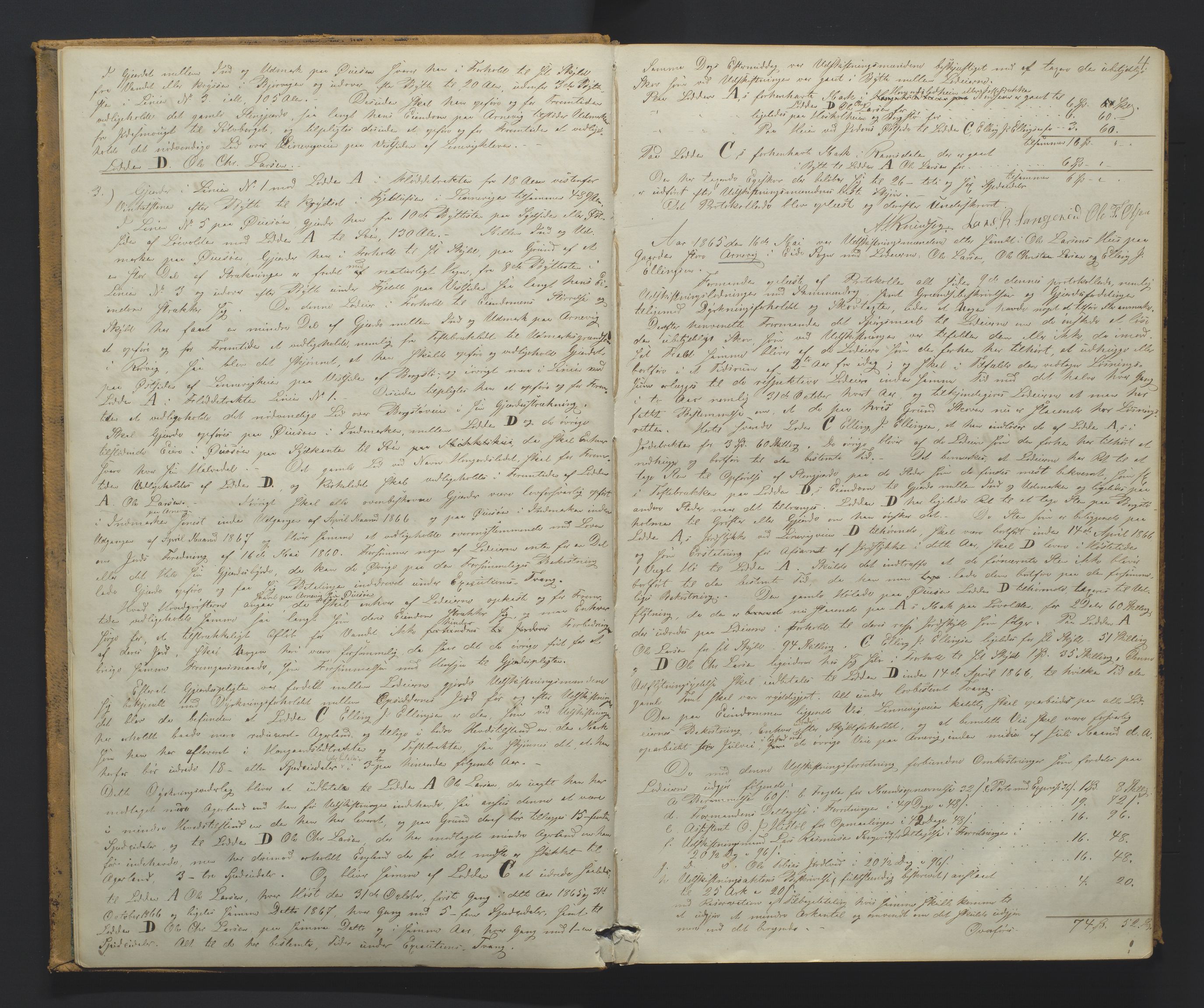 Utskiftningsformannen i Nedenes amt, AV/SAK-1541-0002/F/Fa/Faa/L0013: Utskiftningsprotokoll med gårdsregister, Nedenes amt nr 14, 1865-1871