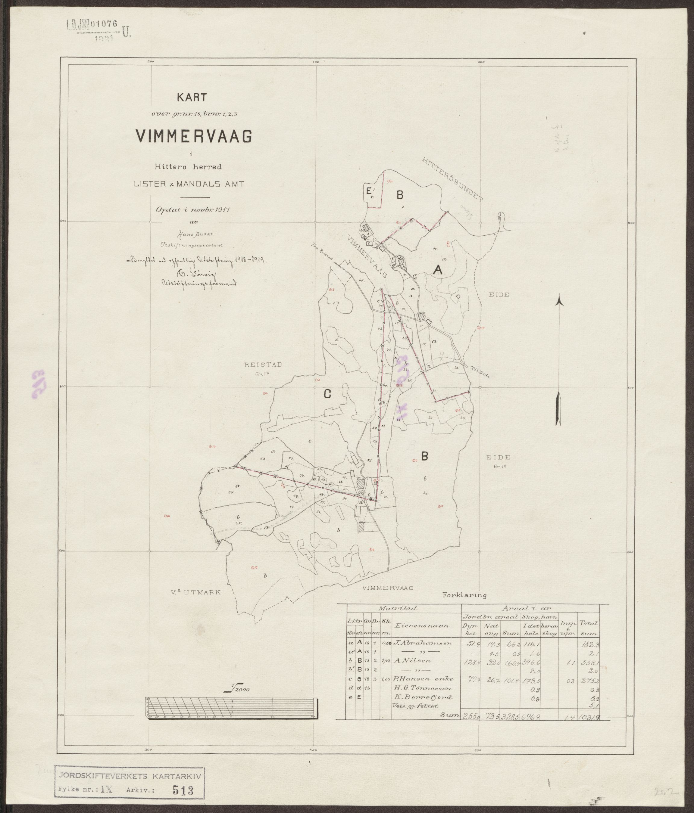 Jordskifteverkets kartarkiv, RA/S-3929/T, 1859-1988, p. 574