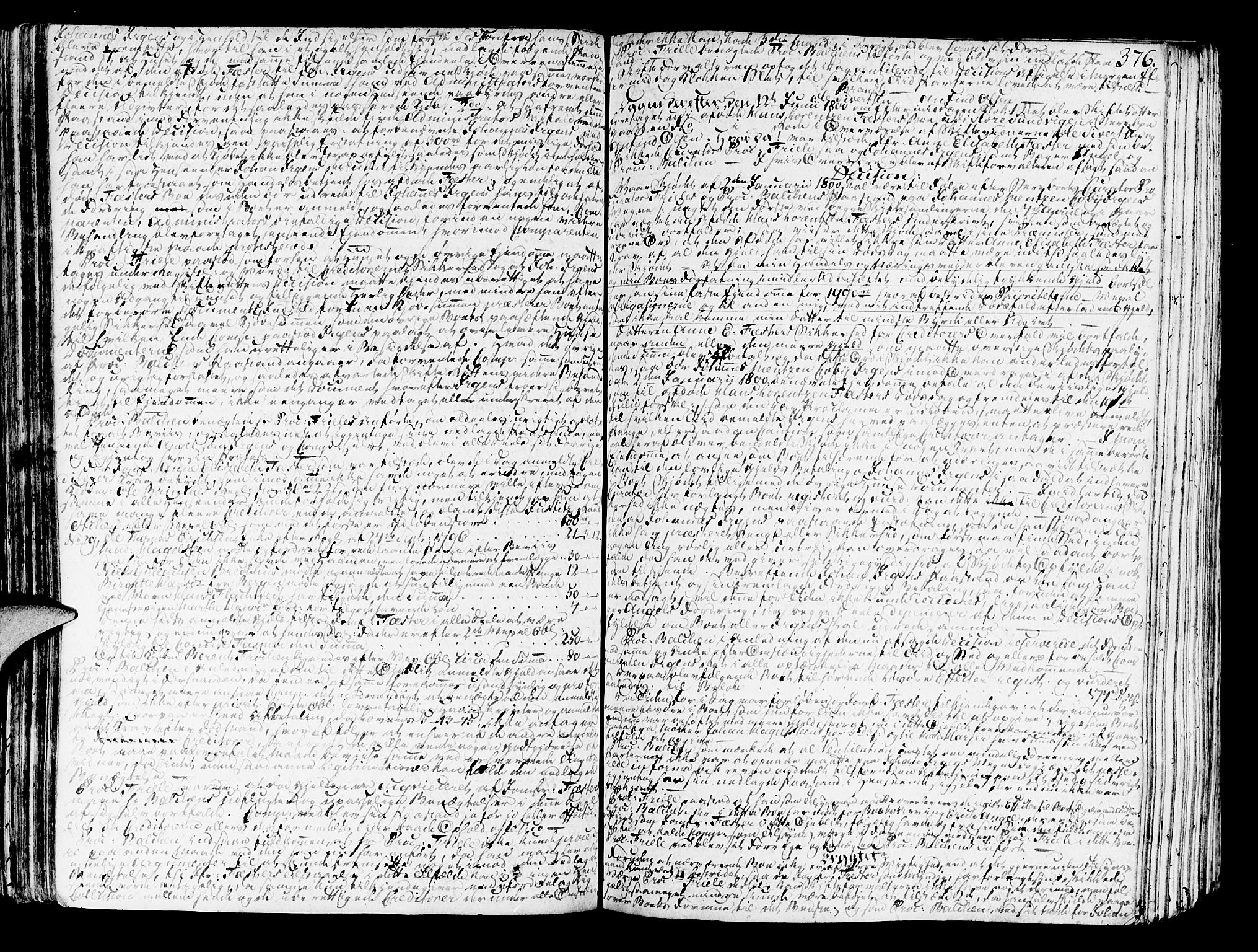 Nordhordland sorenskrivar, SAB/A-2901/1/H/Ha/L0010: Skifteprotokollar Nordhordland , 1798-1805, p. 375b-376a