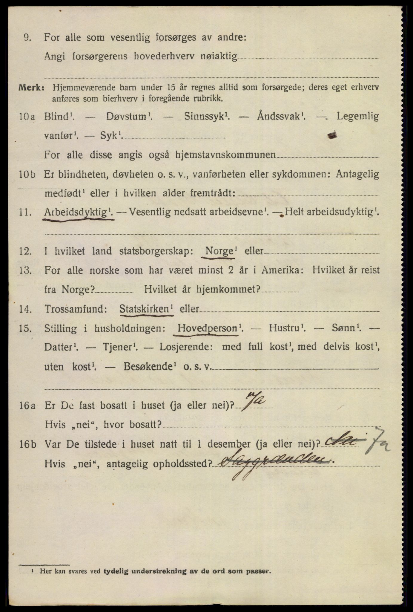 SAKO, 1920 census for Kongsberg, 1920, p. 6751