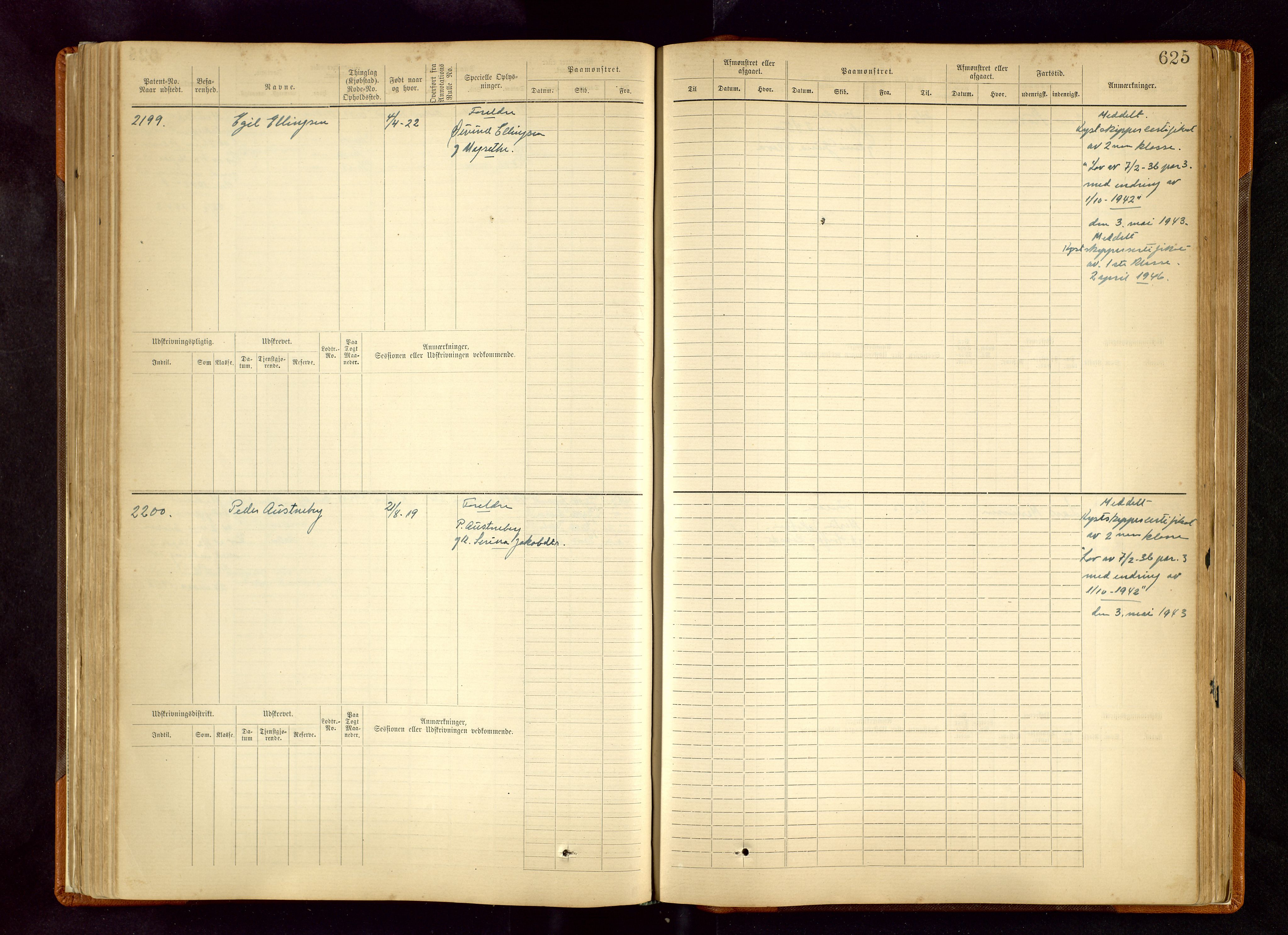 Haugesund sjømannskontor, SAST/A-102007/F/Fb/Fbb/L0003: Sjøfartsrulle Skudenes kretsnr. 965-2440, 1881-1948, p. 625