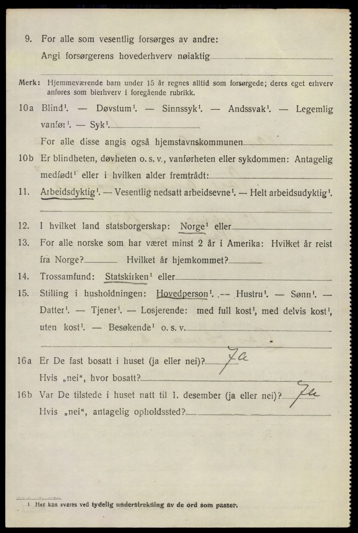 SAO, 1920 census for Nannestad, 1920, p. 8585