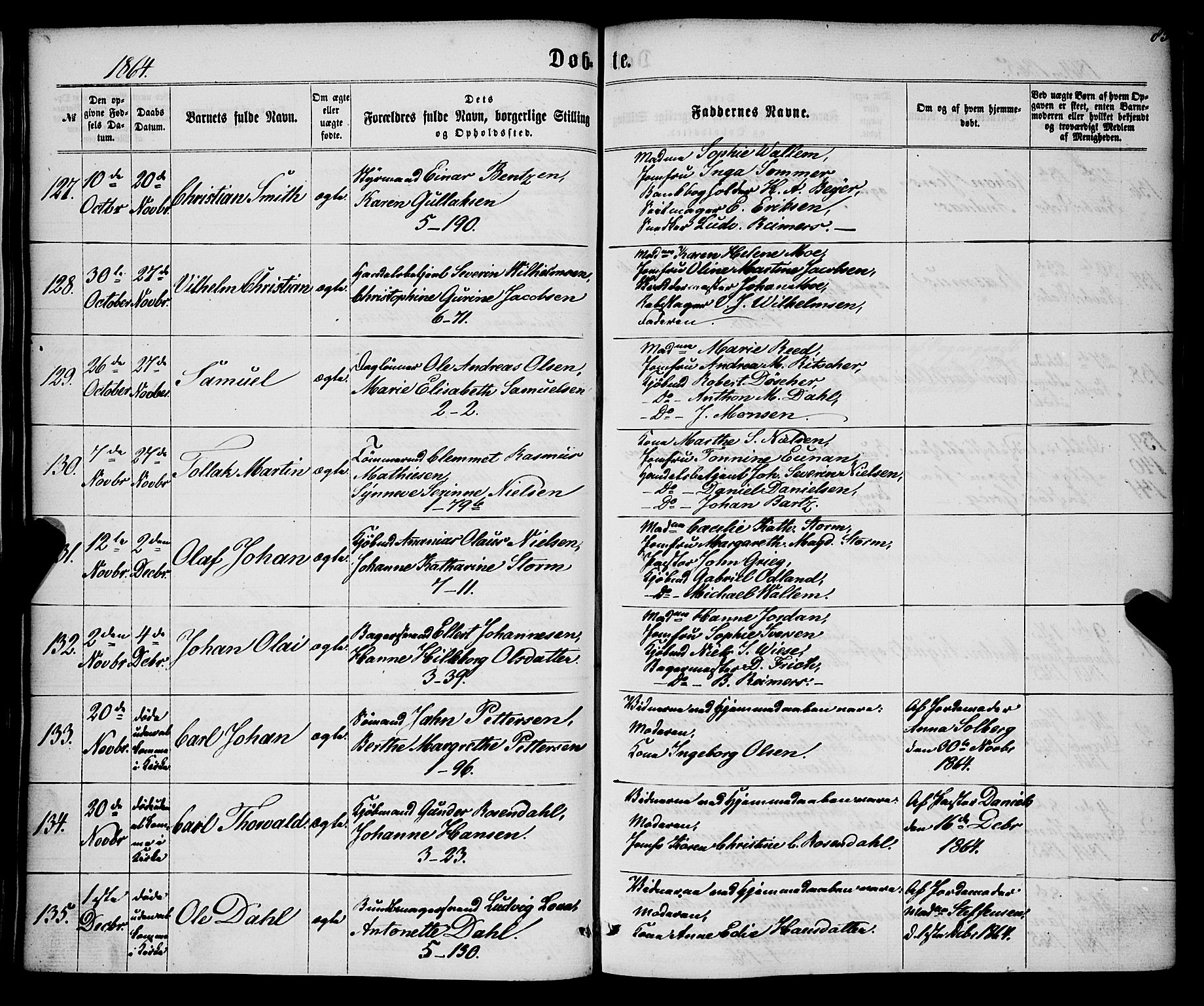 Nykirken Sokneprestembete, SAB/A-77101/H/Haa/L0015: Parish register (official) no. B 2, 1858-1869, p. 85