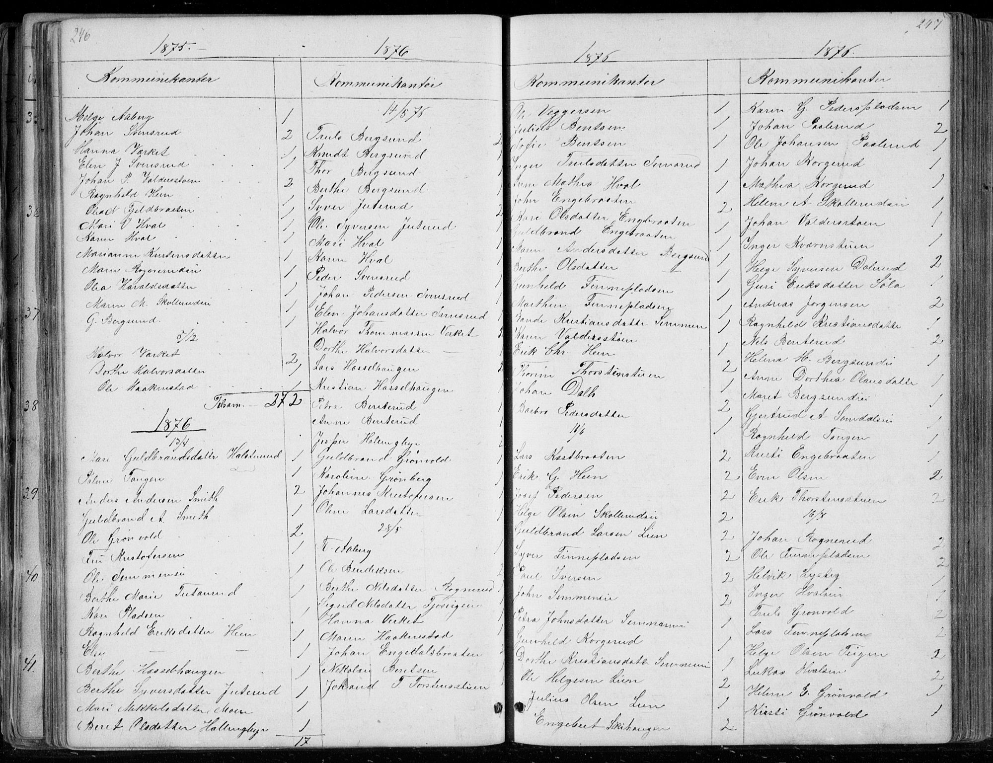 Ådal kirkebøker, SAKO/A-248/G/Gc/L0001: Parish register (copy) no. III 1, 1862-1898, p. 246-247