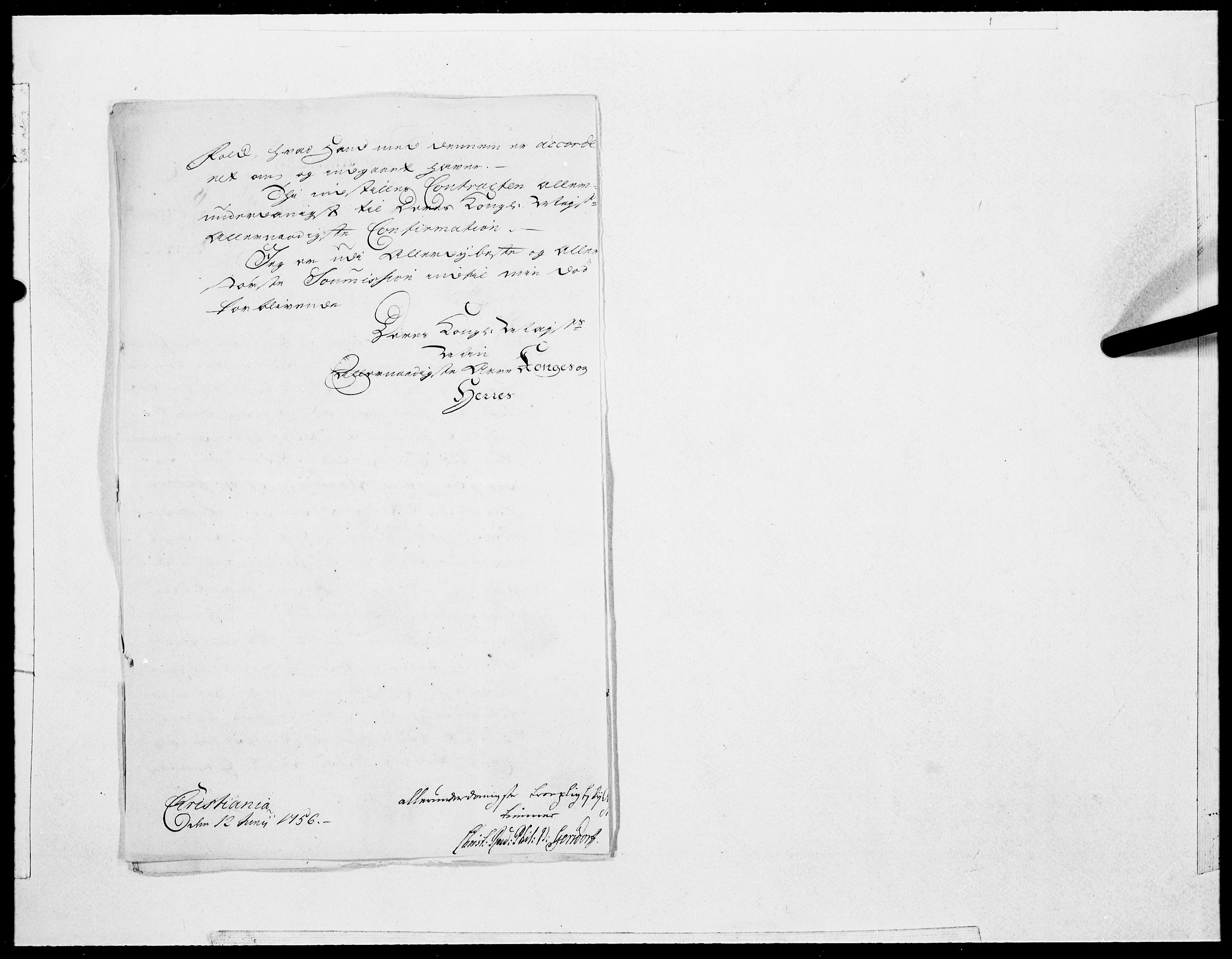 Danske Kanselli 1572-1799, AV/RA-EA-3023/F/Fc/Fcc/Fcca/L0172: Norske innlegg 1572-1799, 1756, p. 7