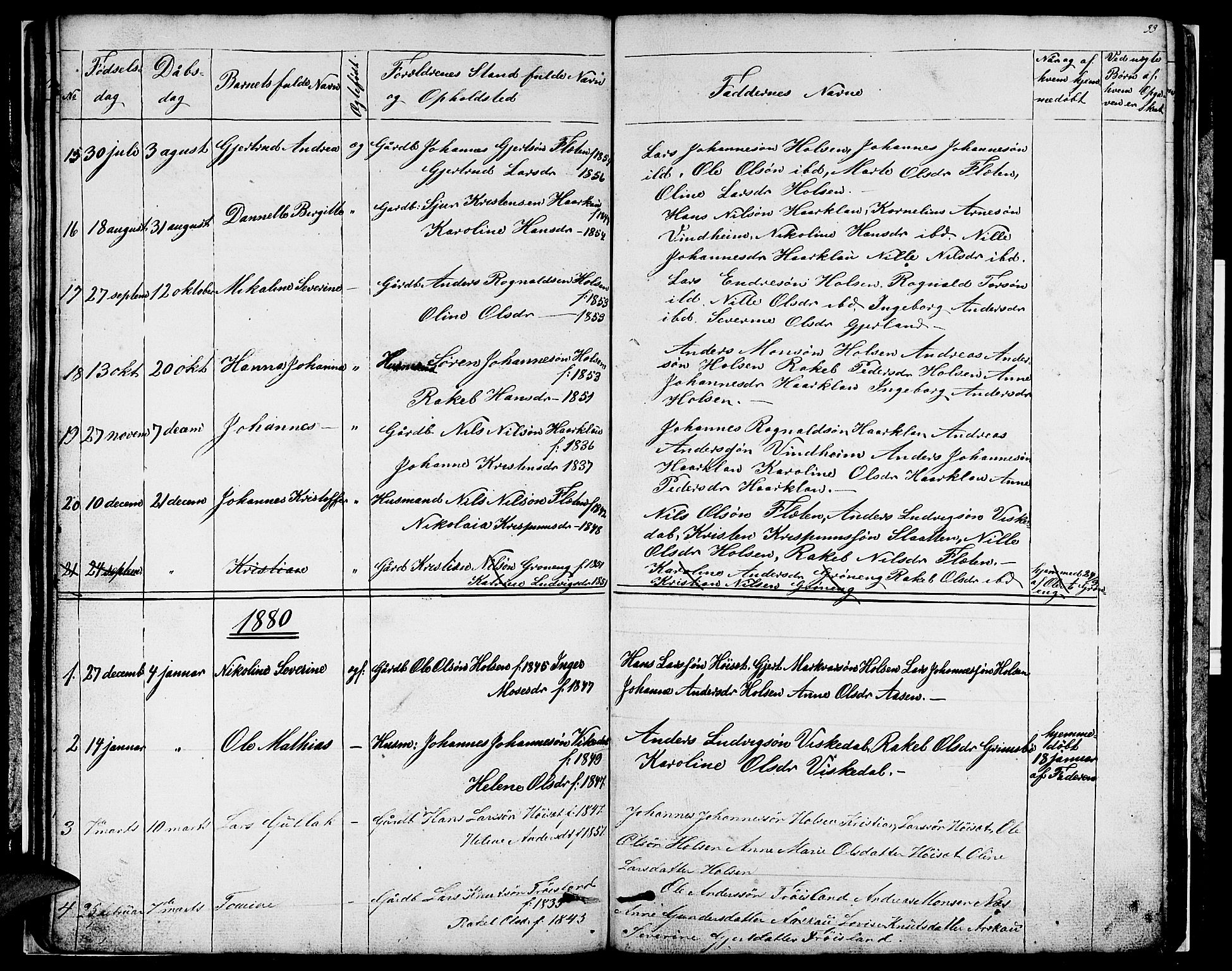 Førde sokneprestembete, SAB/A-79901/H/Hab/Habc/L0001: Parish register (copy) no. C 1, 1853-1880, p. 33