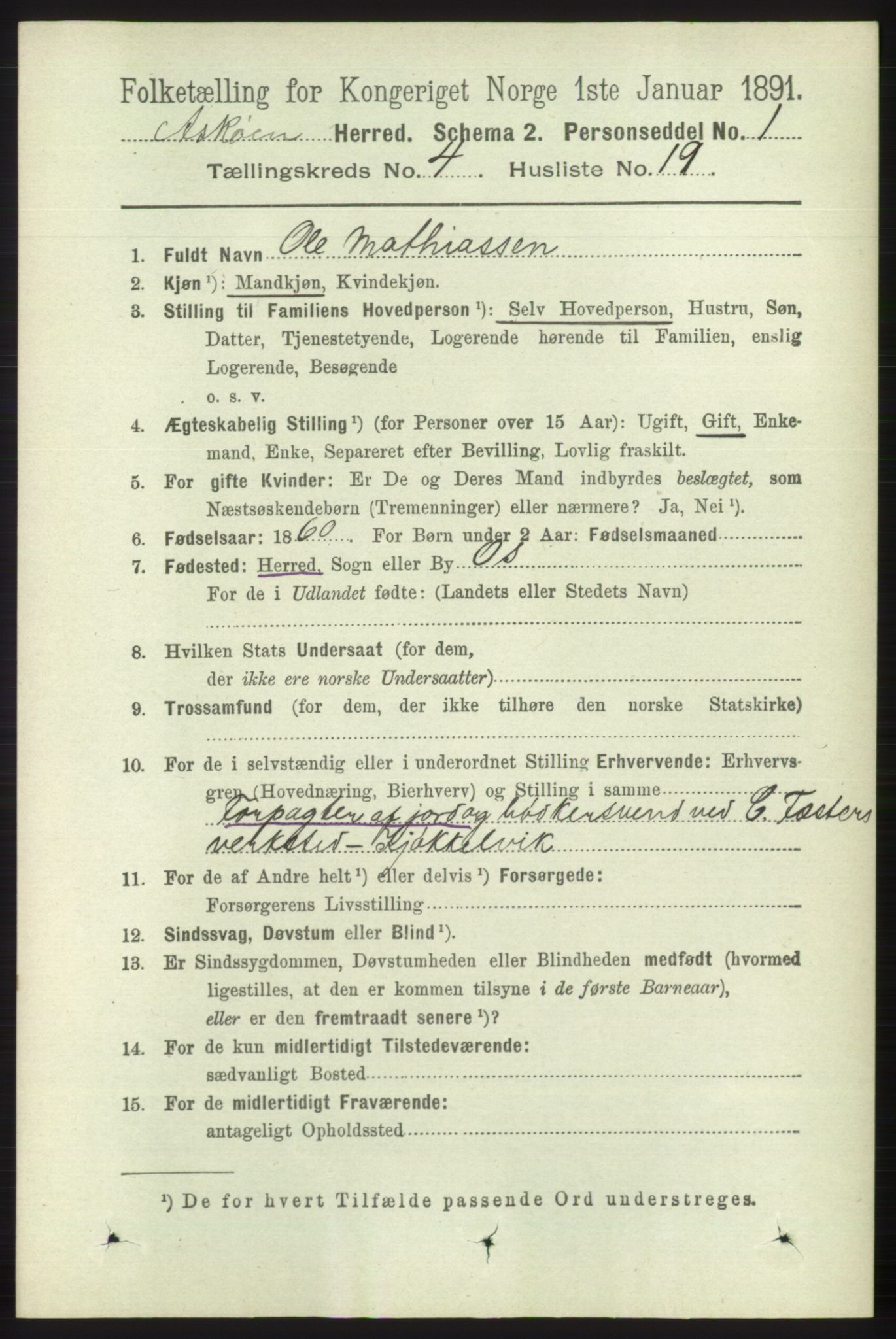 RA, 1891 census for 1247 Askøy, 1891, p. 3015