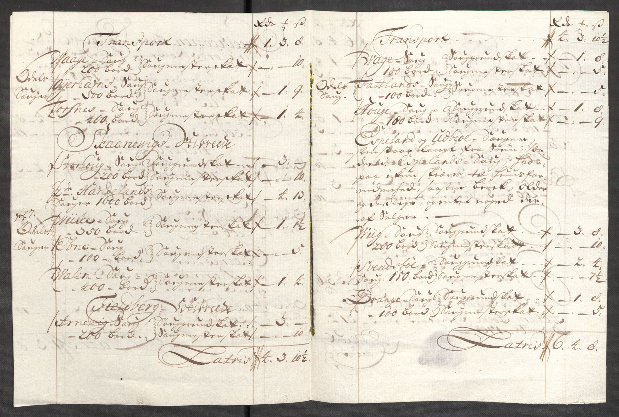 Rentekammeret inntil 1814, Reviderte regnskaper, Fogderegnskap, AV/RA-EA-4092/R48/L2985: Fogderegnskap Sunnhordland og Hardanger, 1708, p. 164