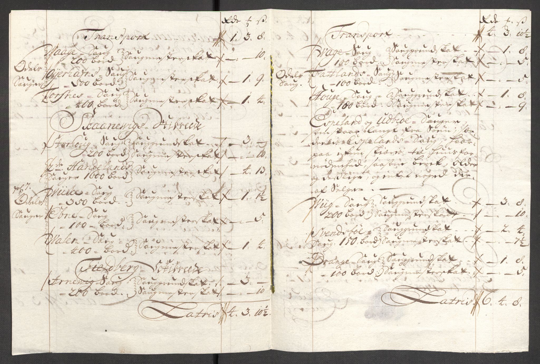 Rentekammeret inntil 1814, Reviderte regnskaper, Fogderegnskap, AV/RA-EA-4092/R48/L2985: Fogderegnskap Sunnhordland og Hardanger, 1708, p. 164