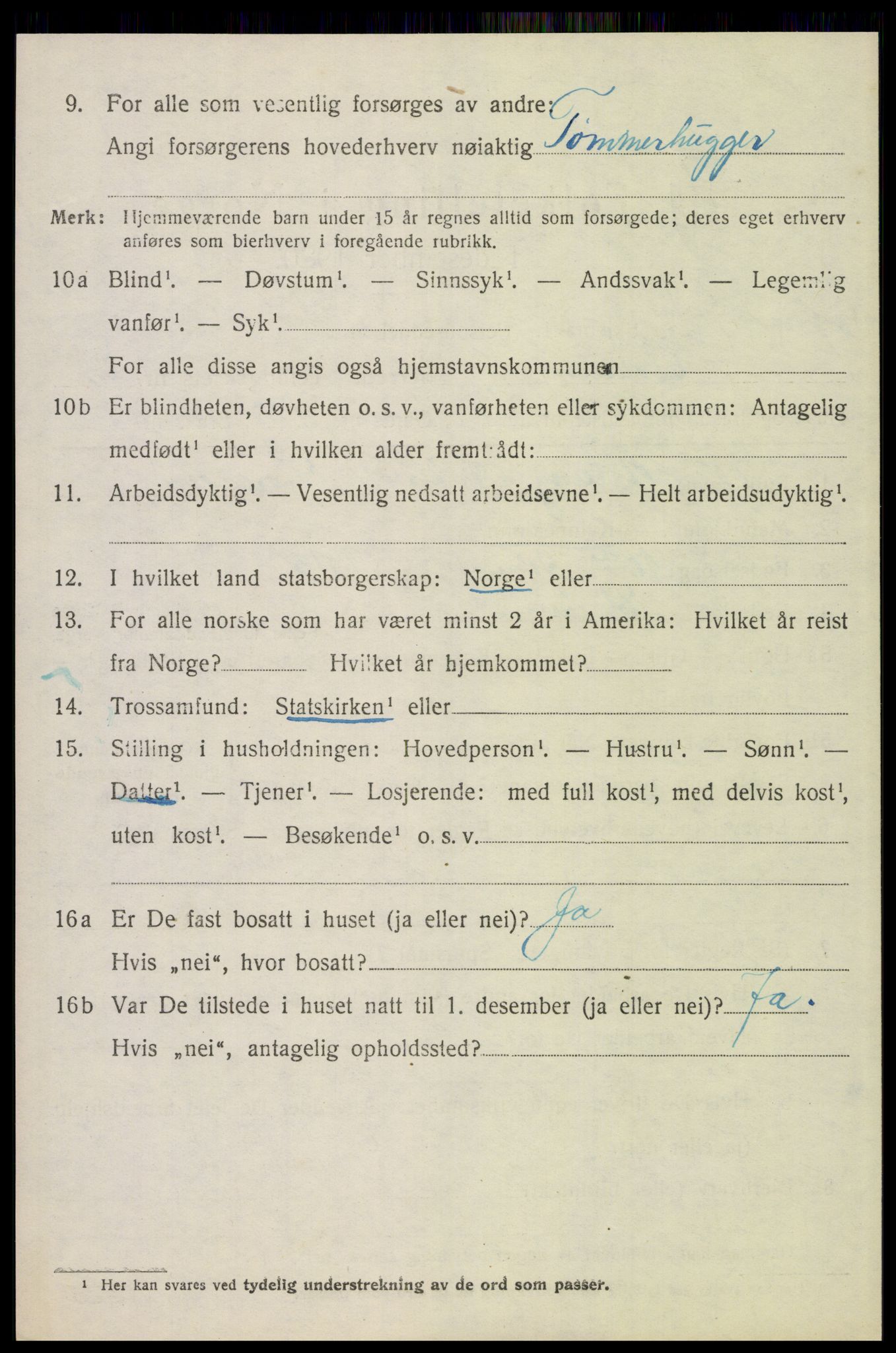 SAH, 1920 census for Elverum, 1920, p. 25383