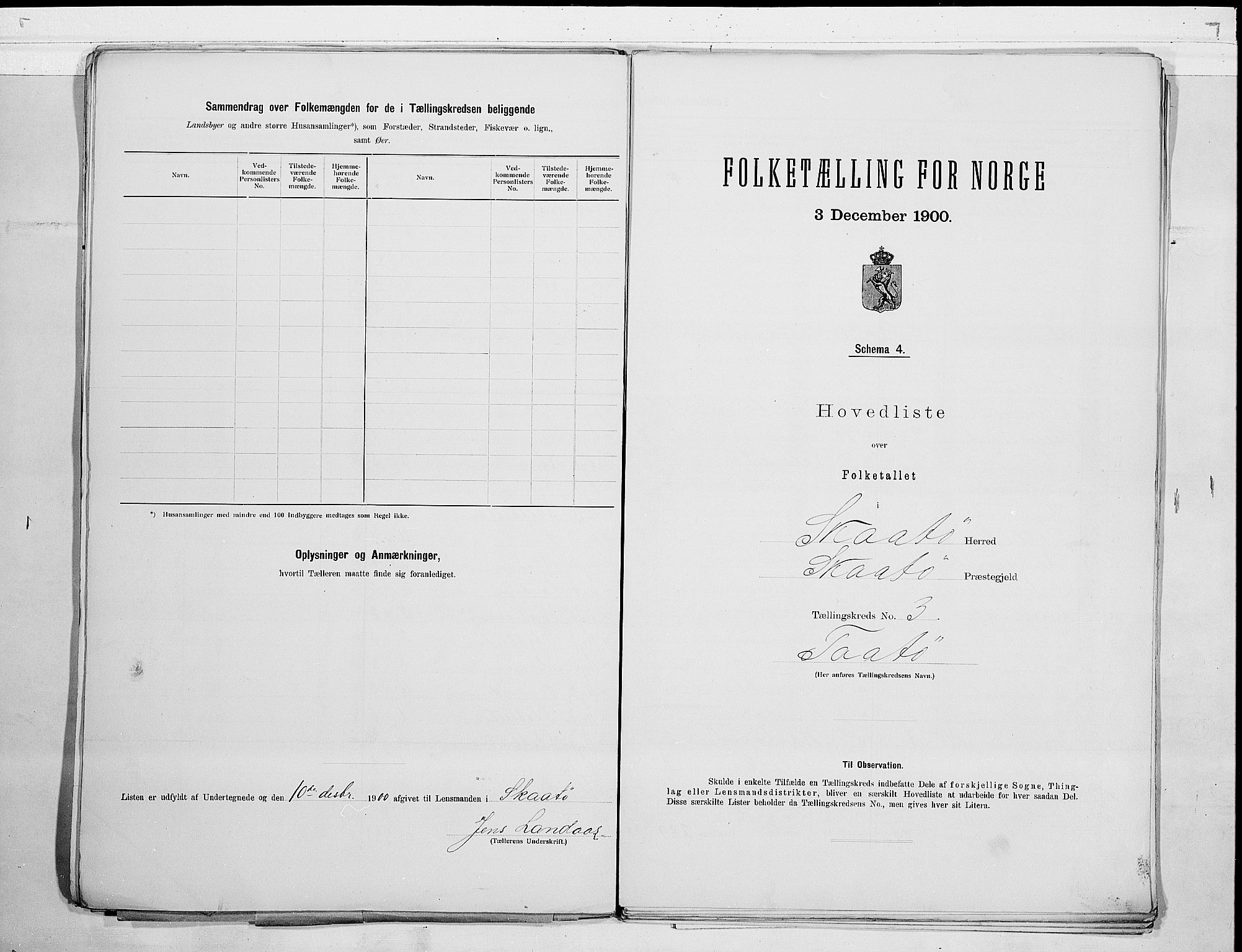 SAKO, 1900 census for Skåtøy, 1900, p. 8