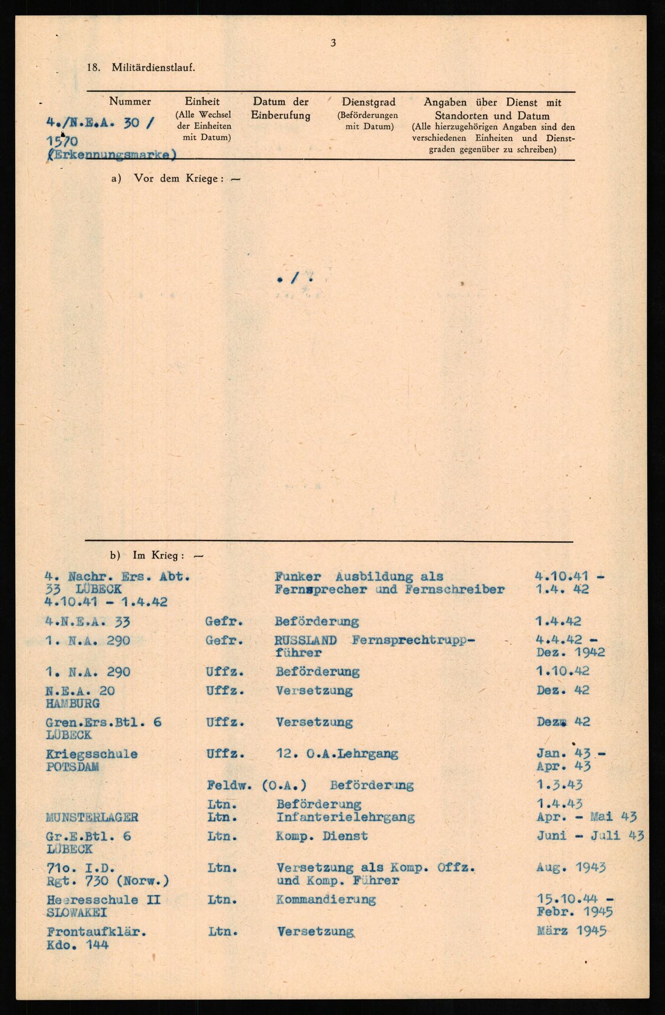 Forsvaret, Forsvarets overkommando II, AV/RA-RAFA-3915/D/Db/L0016: CI Questionaires. Tyske okkupasjonsstyrker i Norge. Tyskere., 1945-1946, p. 828