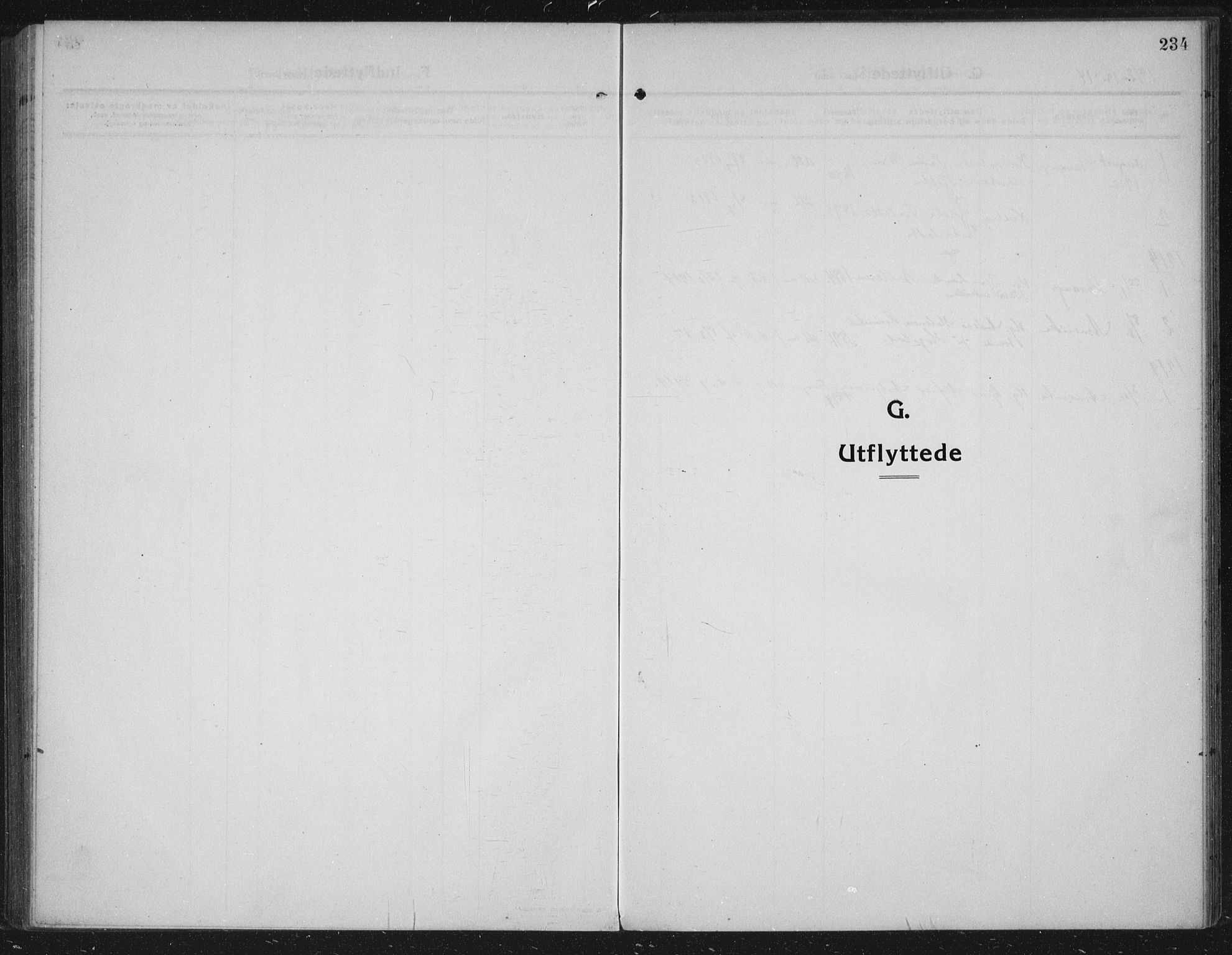 Håland sokneprestkontor, SAST/A-101802/002/C/L0001: Parish register (official) no. A 14, 1913-1927, p. 234