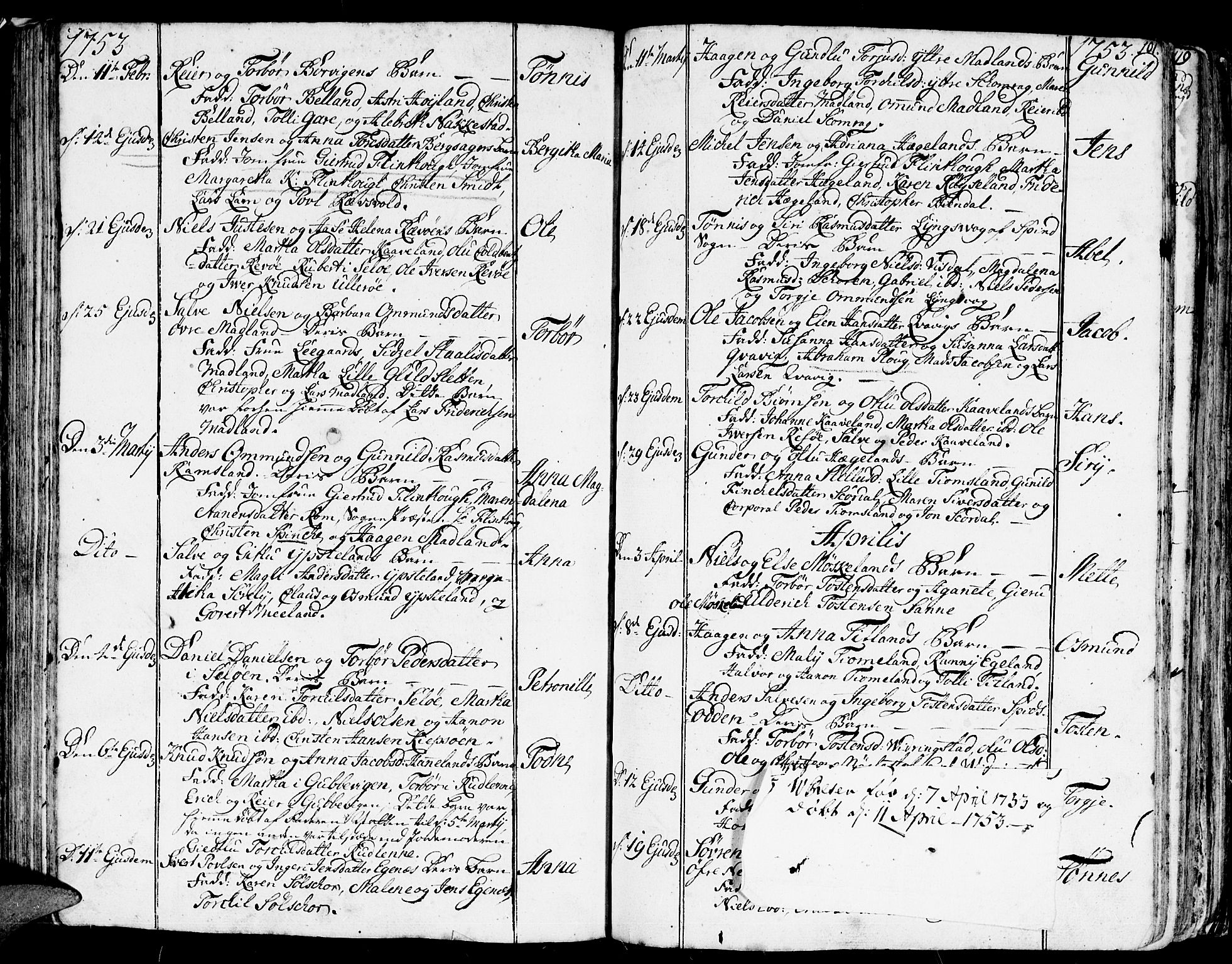 Lyngdal sokneprestkontor, SAK/1111-0029/F/Fa/Fac/L0001: Parish register (official) no. A 1, 1727-1779, p. 101