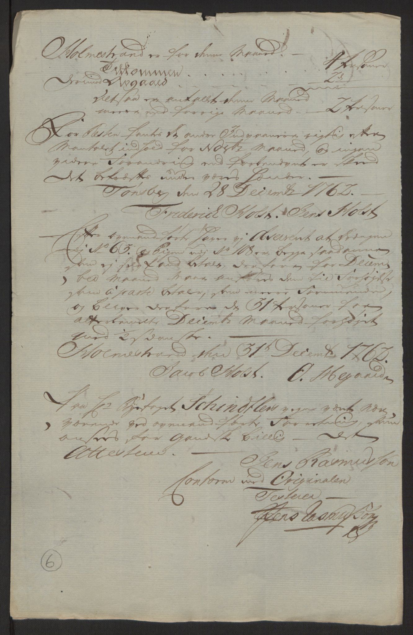 Rentekammeret inntil 1814, Reviderte regnskaper, Byregnskaper, AV/RA-EA-4066/R/Rh/L0163/0001: [H4] Kontribusjonsregnskap / Ekstraskatt, Holmestrand, 1762-1772, p. 28