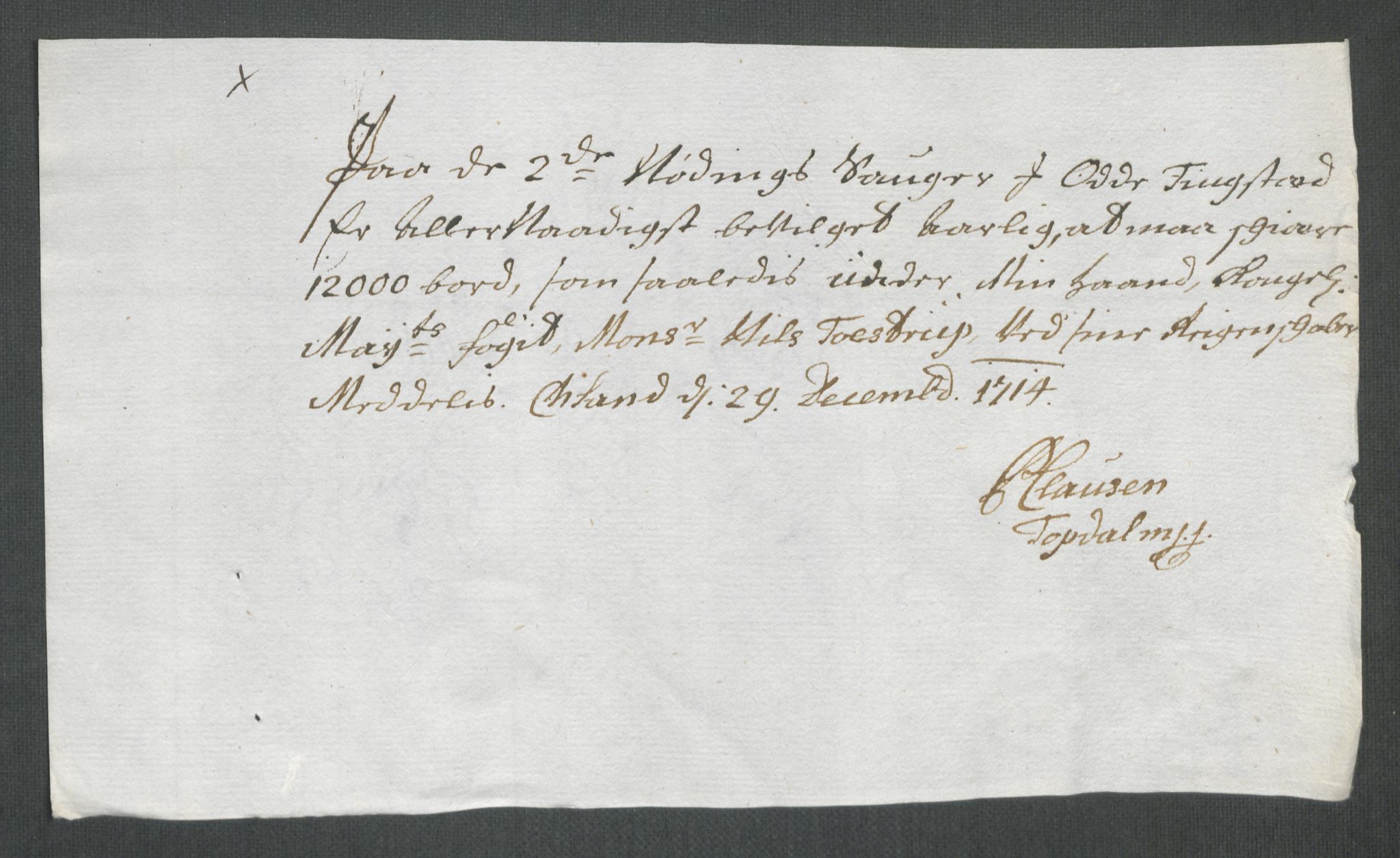 Rentekammeret inntil 1814, Reviderte regnskaper, Fogderegnskap, AV/RA-EA-4092/R43/L2558: Fogderegnskap Lista og Mandal, 1714, p. 47