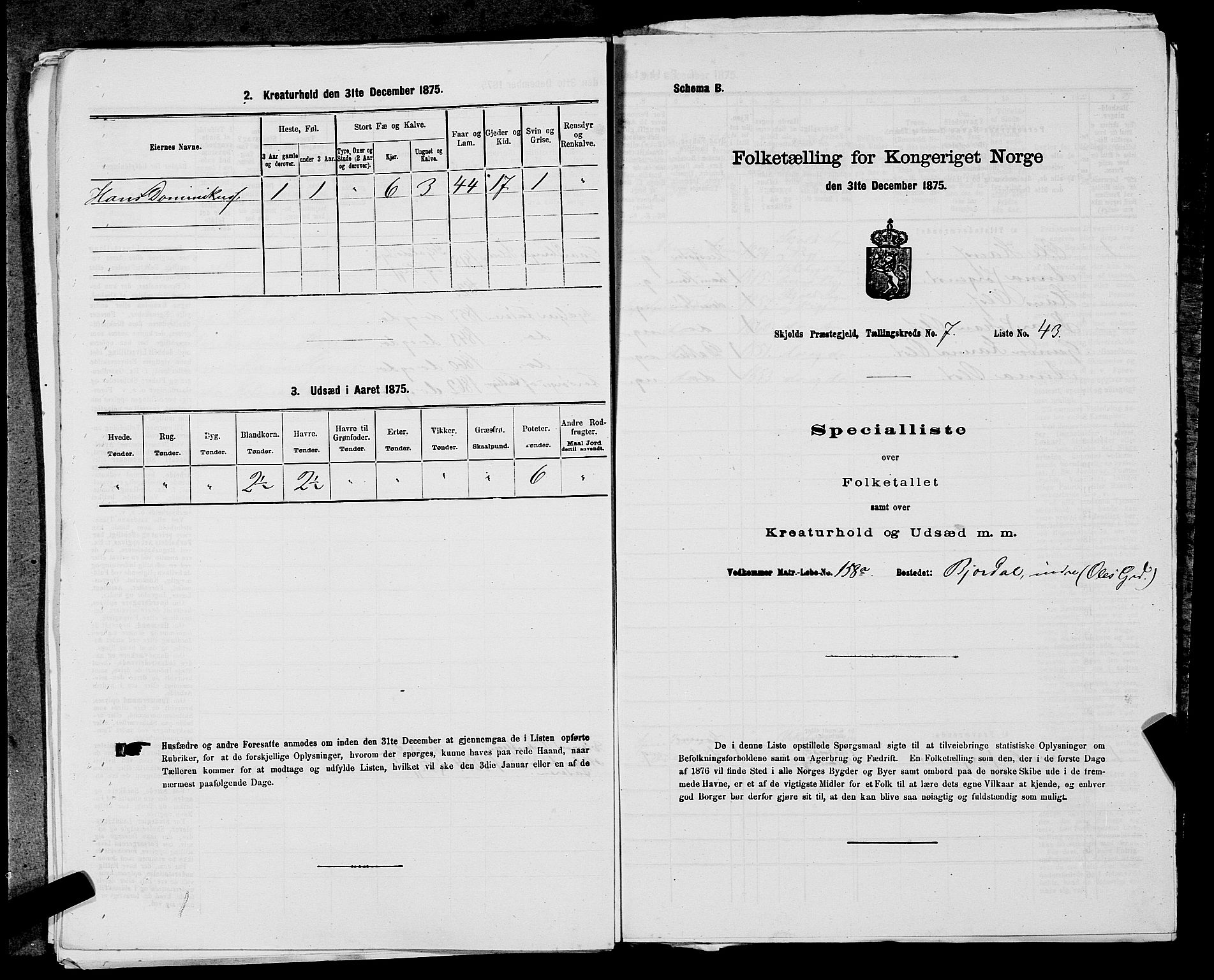 SAST, 1875 census for 1154P Skjold, 1875, p. 710