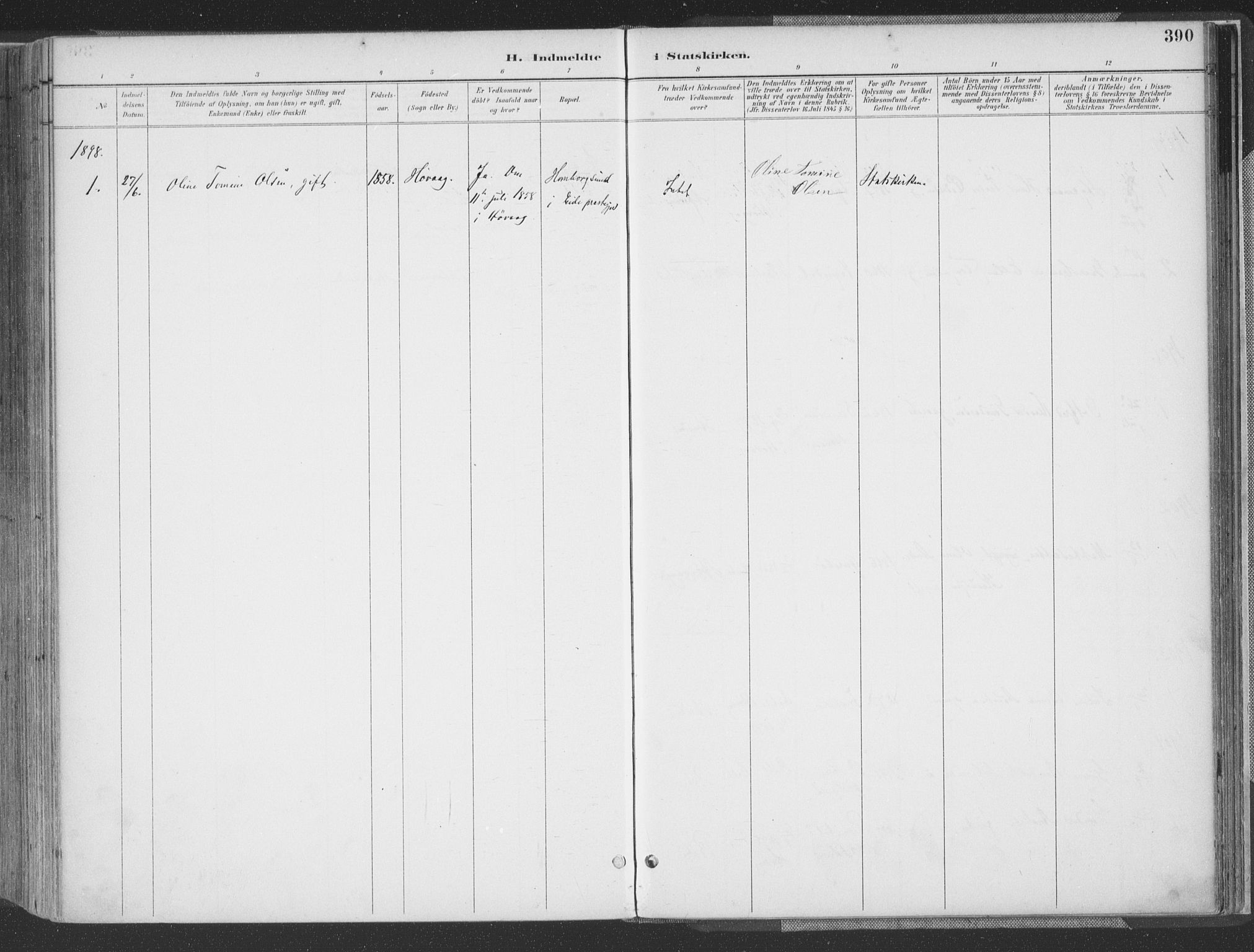 Høvåg sokneprestkontor, AV/SAK-1111-0025/F/Fa/L0006: Parish register (official) no. A 6, 1894-1923, p. 390