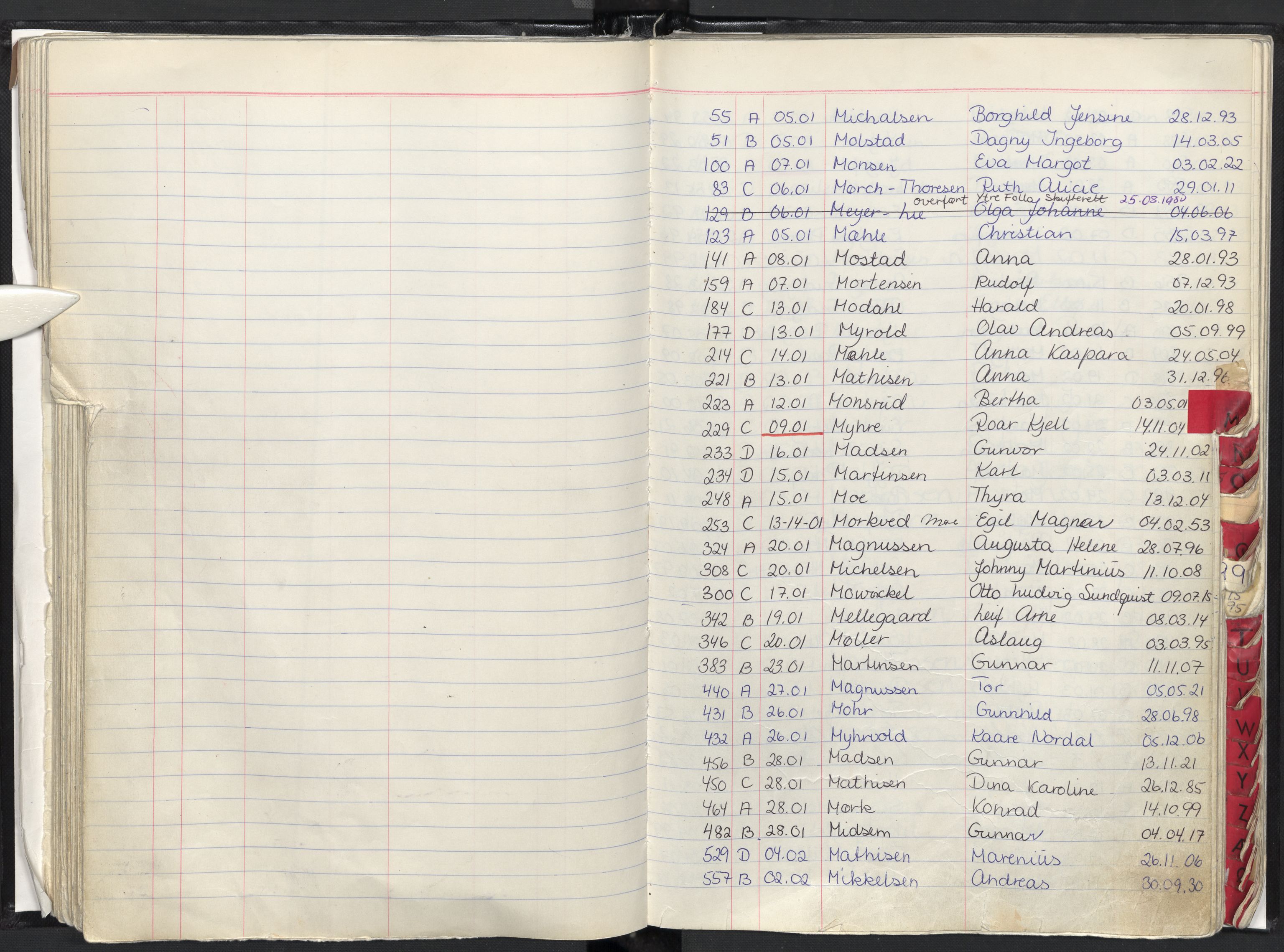 Oslo skifterett, AV/SAO-A-10383/F/Fa/Faa/L0080: Navneregister dødsfallssaker, 1980