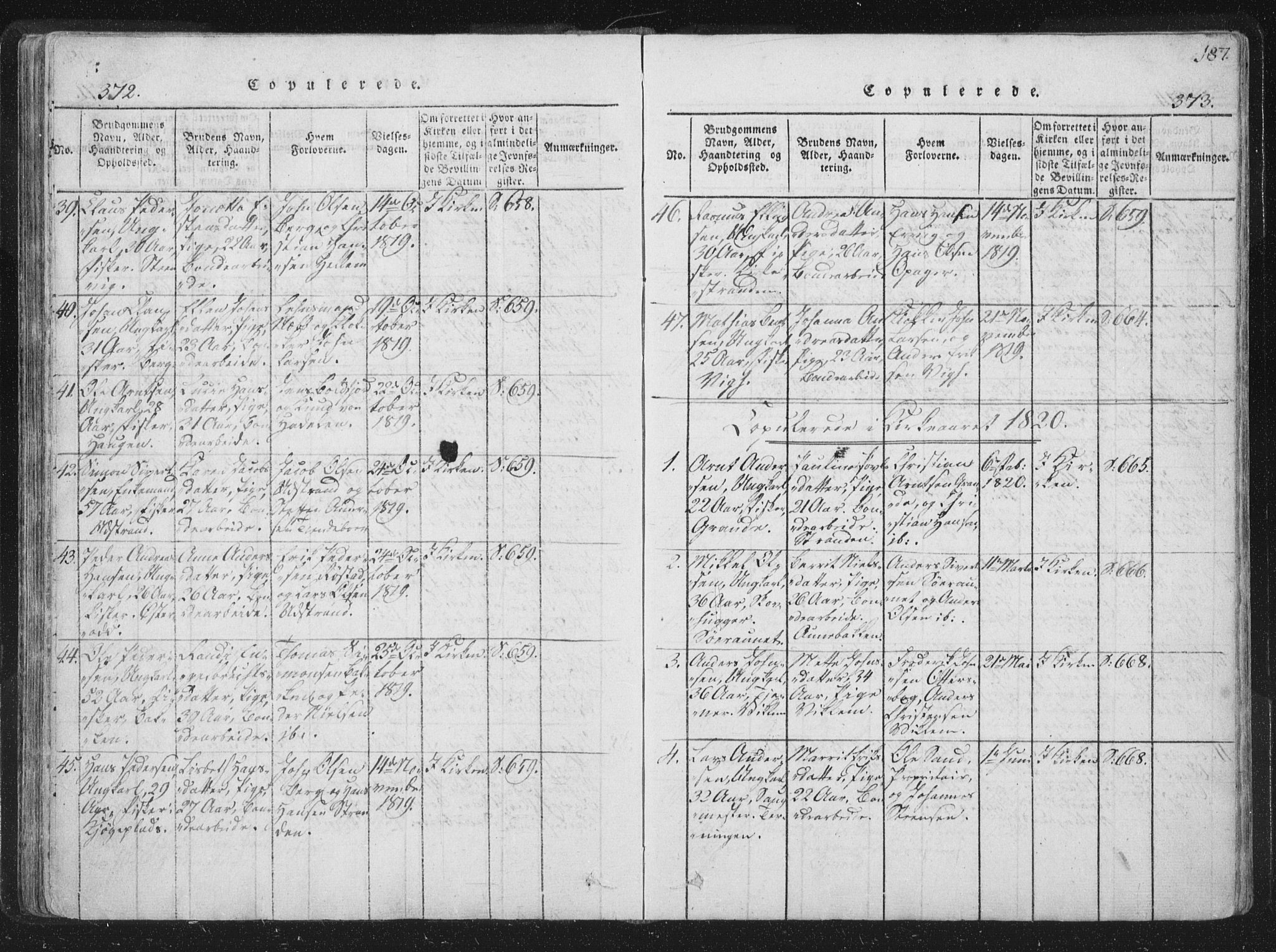Ministerialprotokoller, klokkerbøker og fødselsregistre - Sør-Trøndelag, SAT/A-1456/659/L0734: Parish register (official) no. 659A04, 1818-1825, p. 372-373