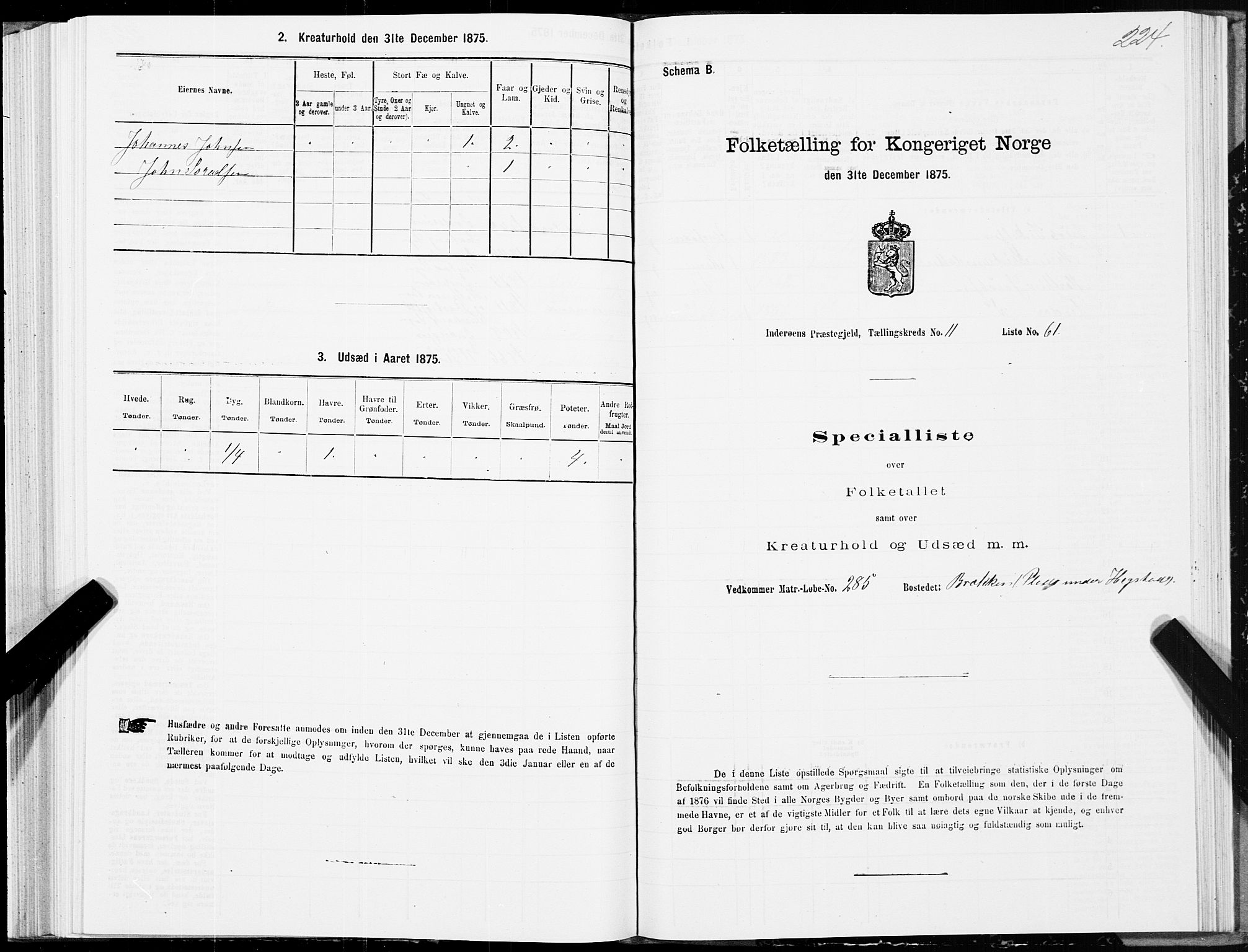 SAT, 1875 census for 1729P Inderøy, 1875, p. 6224
