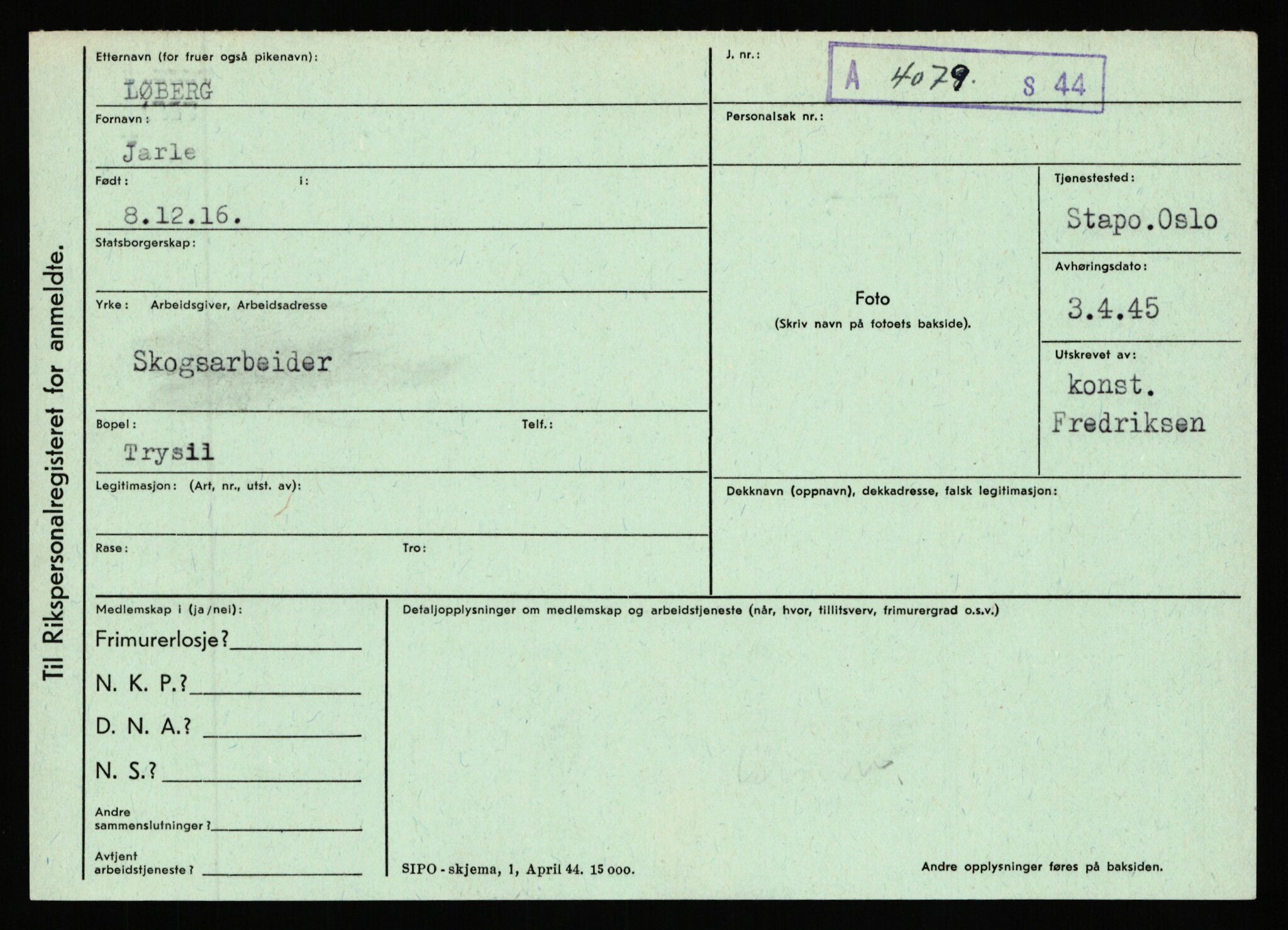 Statspolitiet - Hovedkontoret / Osloavdelingen, AV/RA-S-1329/C/Ca/L0010: Lind - Moksnes, 1943-1945, p. 1808