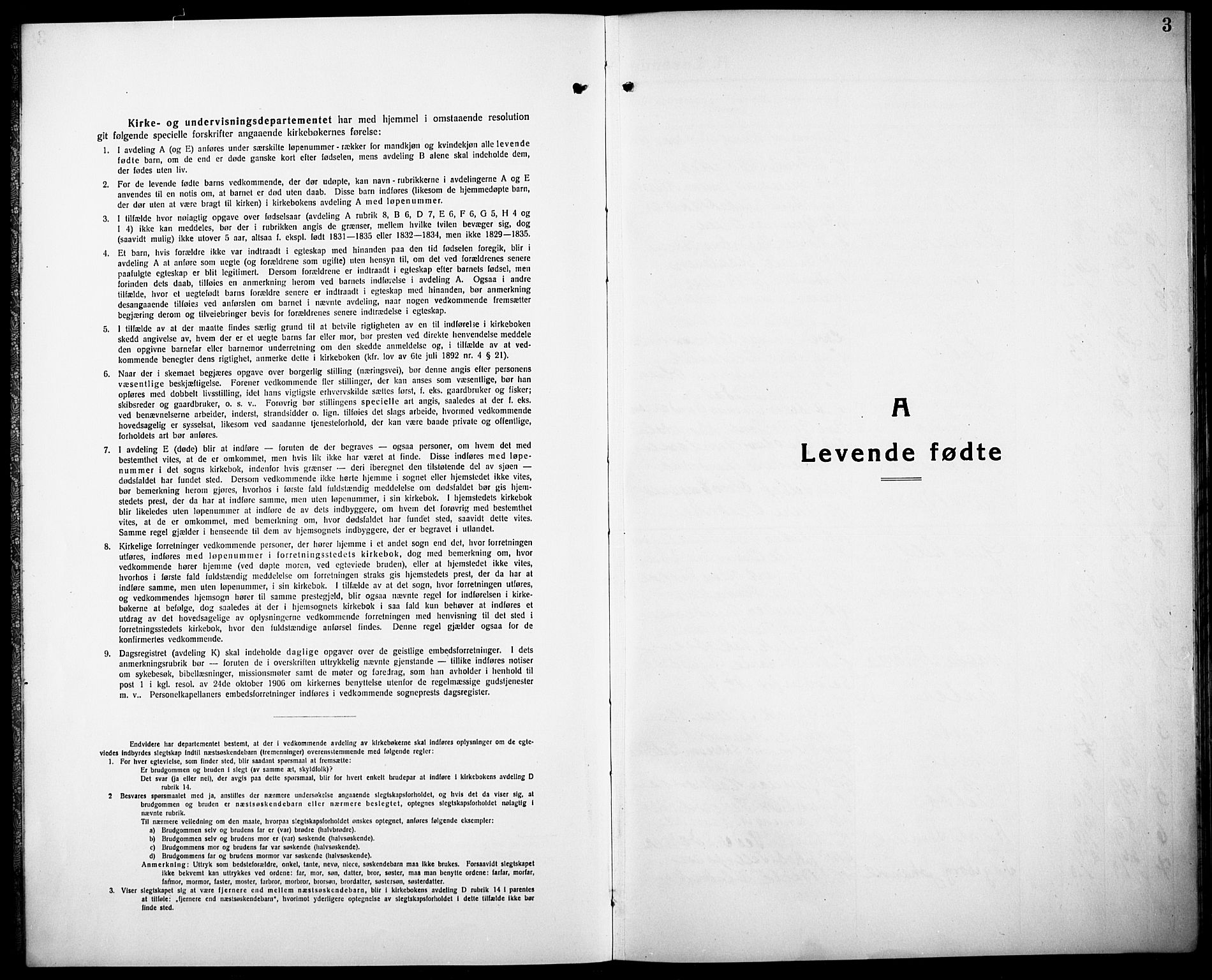 Herefoss sokneprestkontor, SAK/1111-0019/F/Fb/Fbb/L0004: Parish register (copy) no. B 4, 1917-1933, p. 3