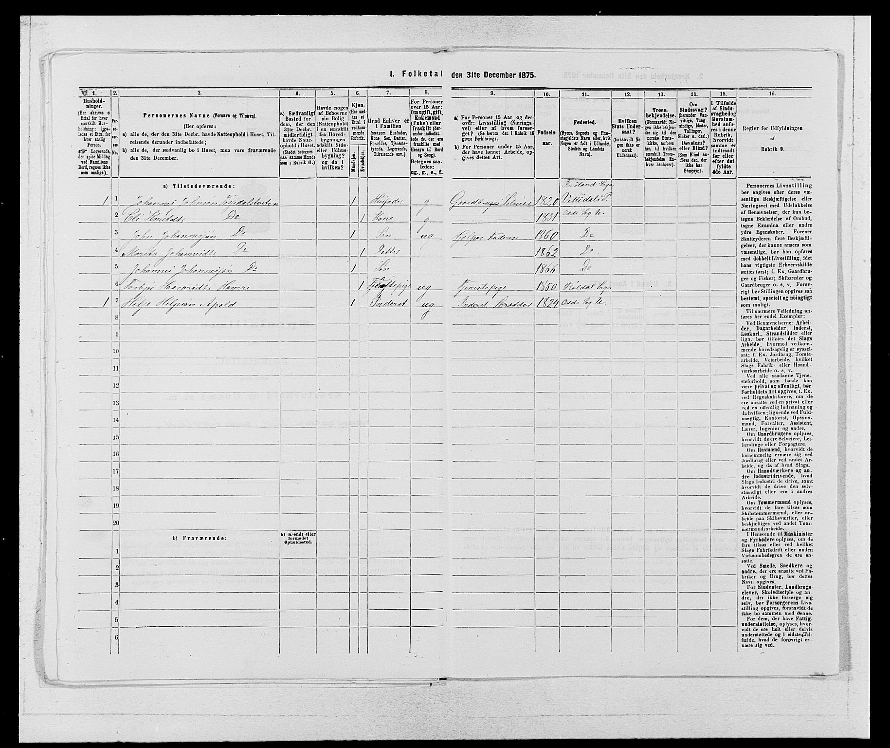 SAB, 1875 census for 1230P Ullensvang, 1875, p. 570