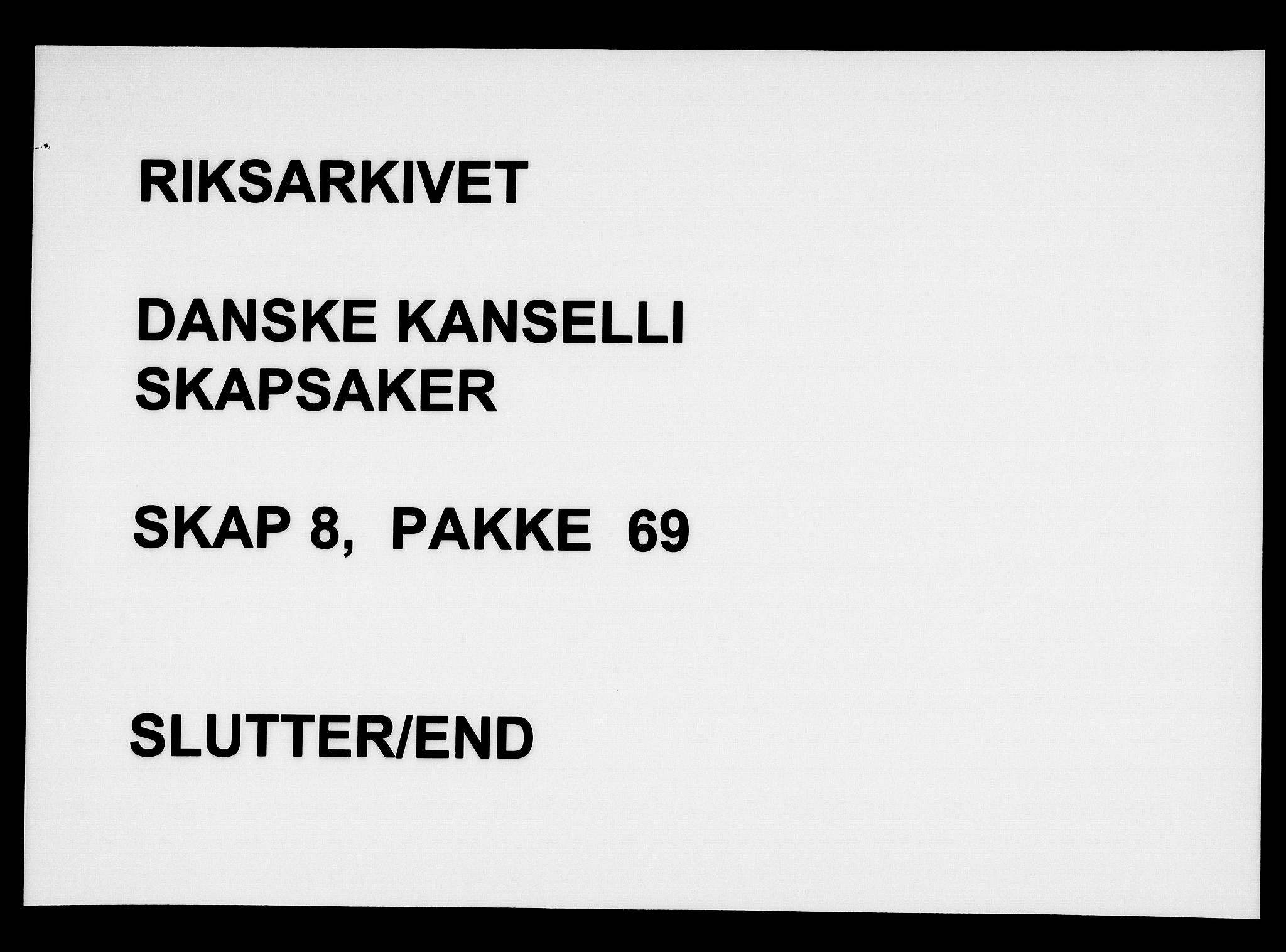 Danske Kanselli, Skapsaker, AV/RA-EA-4061/F/L0002: Skap 8, pakke 51-72, 1616-1649, p. 85
