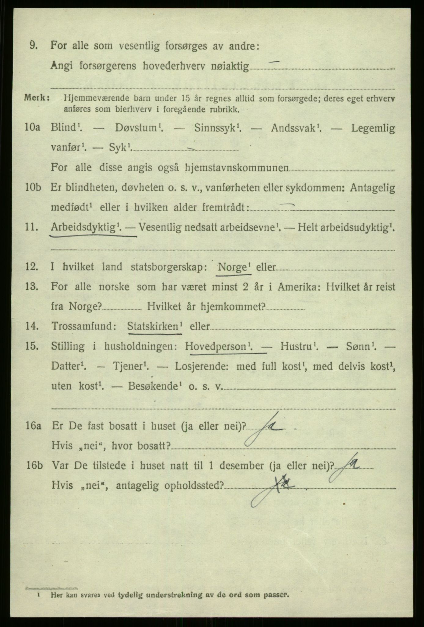 SAB, 1920 census for Fjaler, 1920, p. 4948