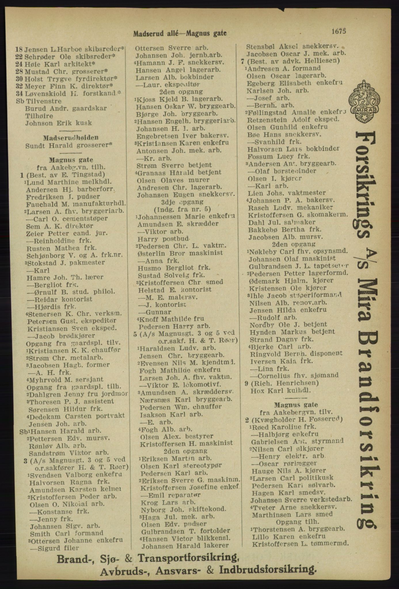 Kristiania/Oslo adressebok, PUBL/-, 1918, p. 1828