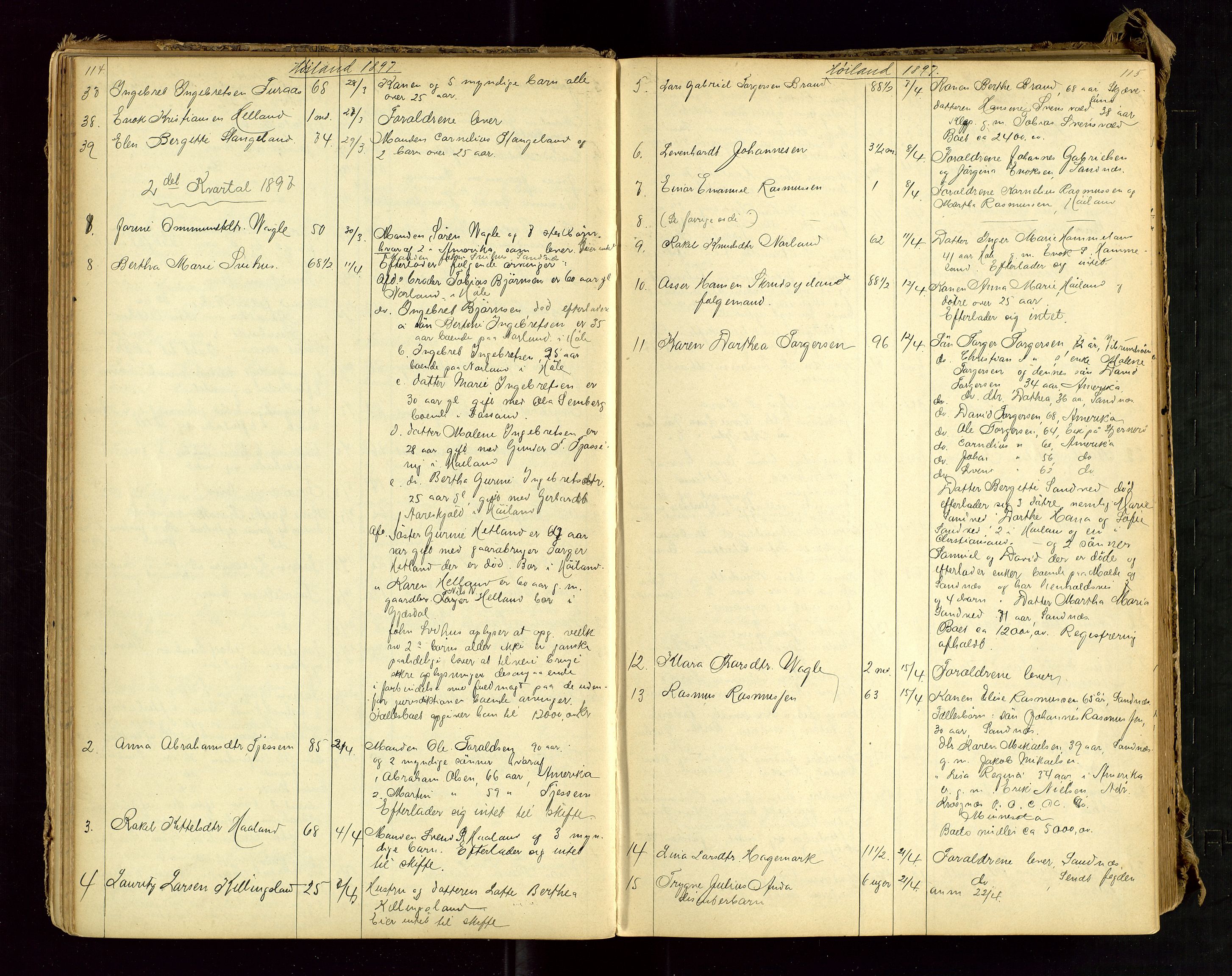 Jæren sorenskriveri, AV/SAST-A-100310/01/5/52/52B/L0002: DØDSFALLPROTOKOLL, 1896-1910, p. 114-115